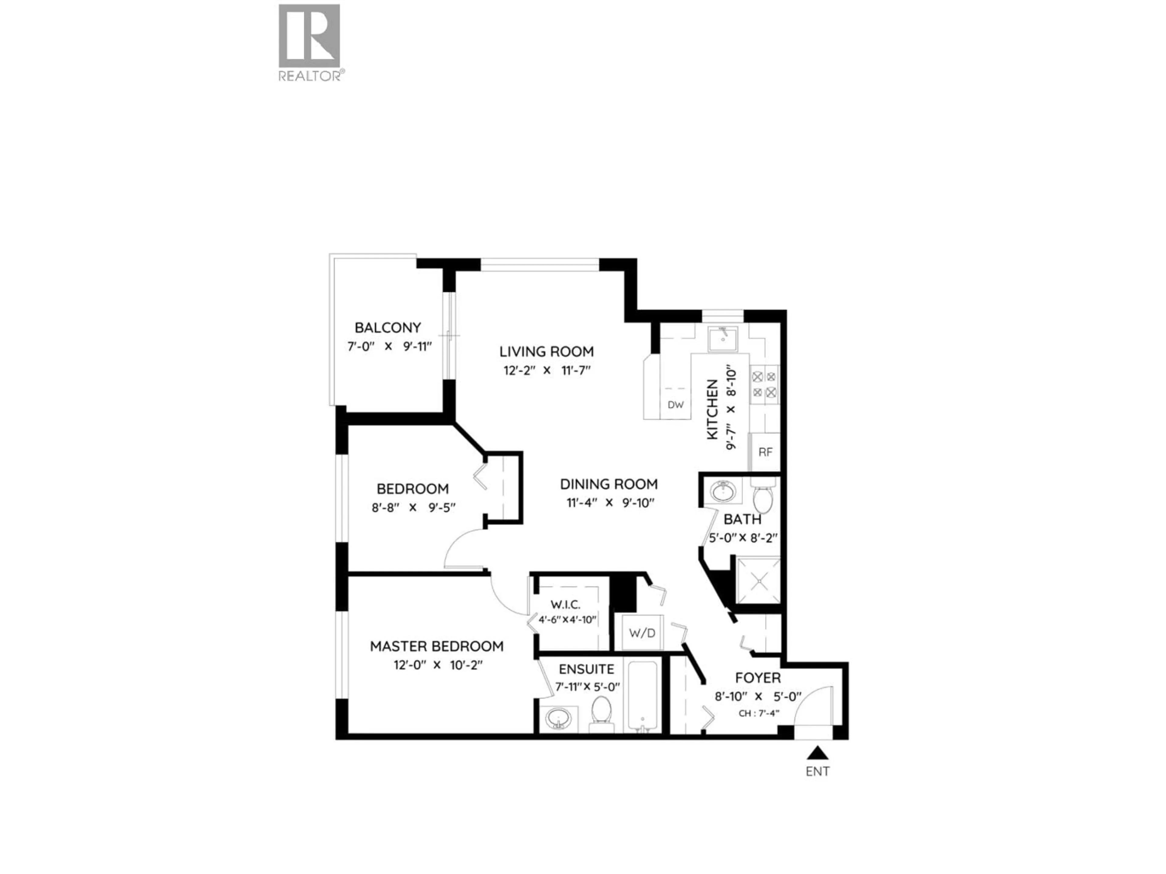 Floor plan for 705 - 7225 ACORN AVENUE, Burnaby British Columbia V5E0A9