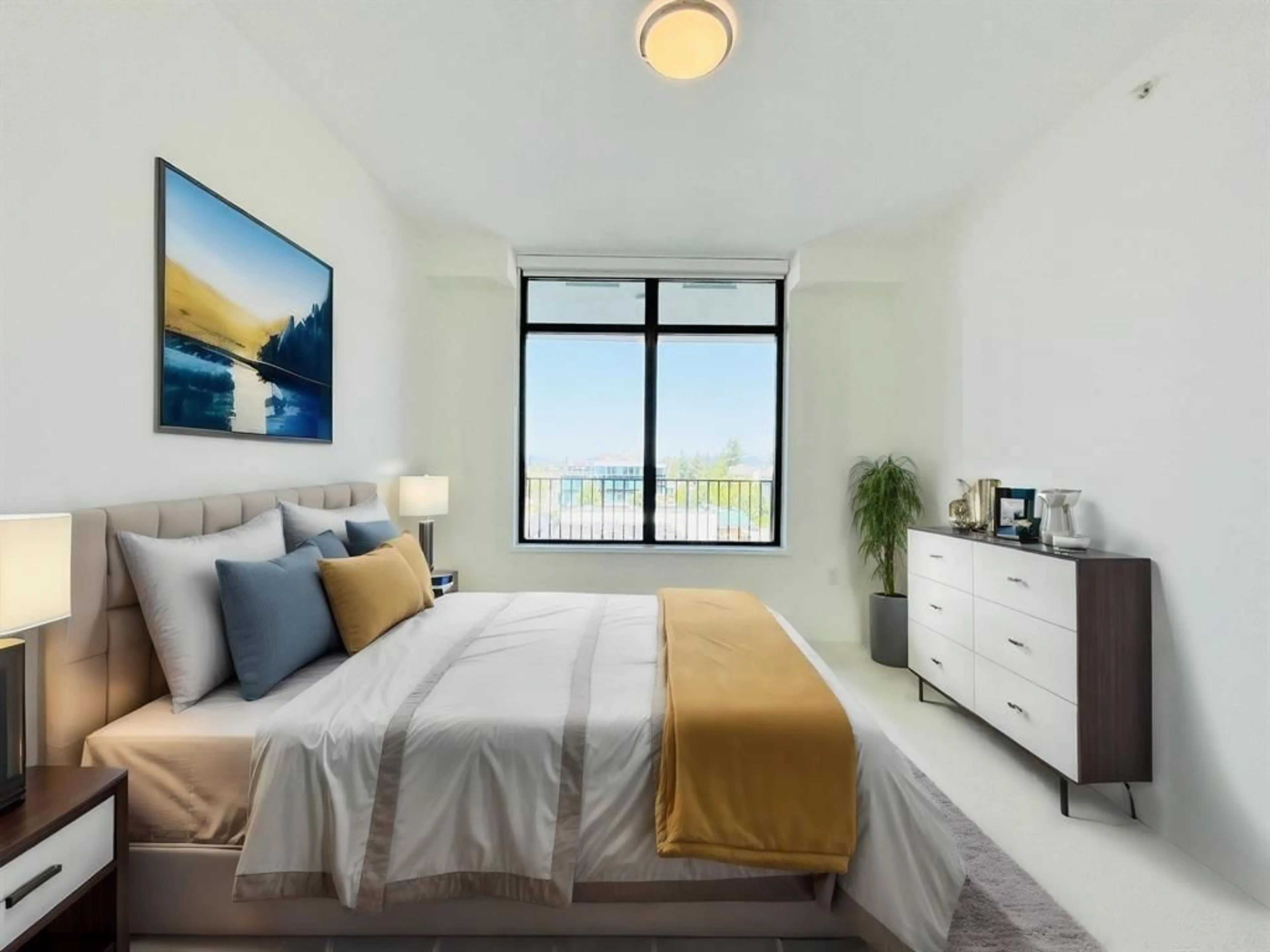 Bedroom with bed, unknown for 303 - 1588 JOHNSTON ROAD, White Rock British Columbia V4B0C5