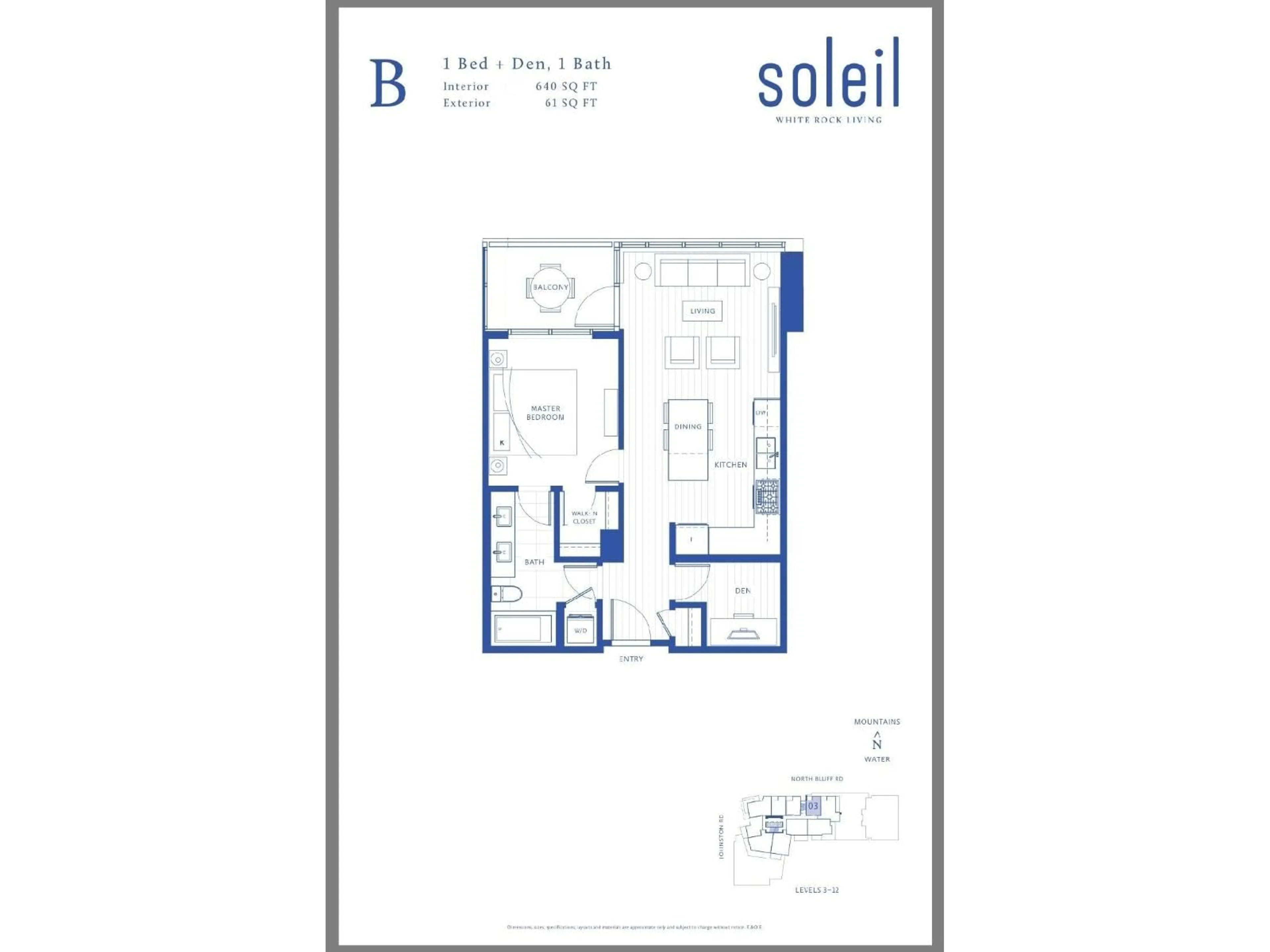 Floor plan for 303 - 1588 JOHNSTON ROAD, White Rock British Columbia V4B0C5