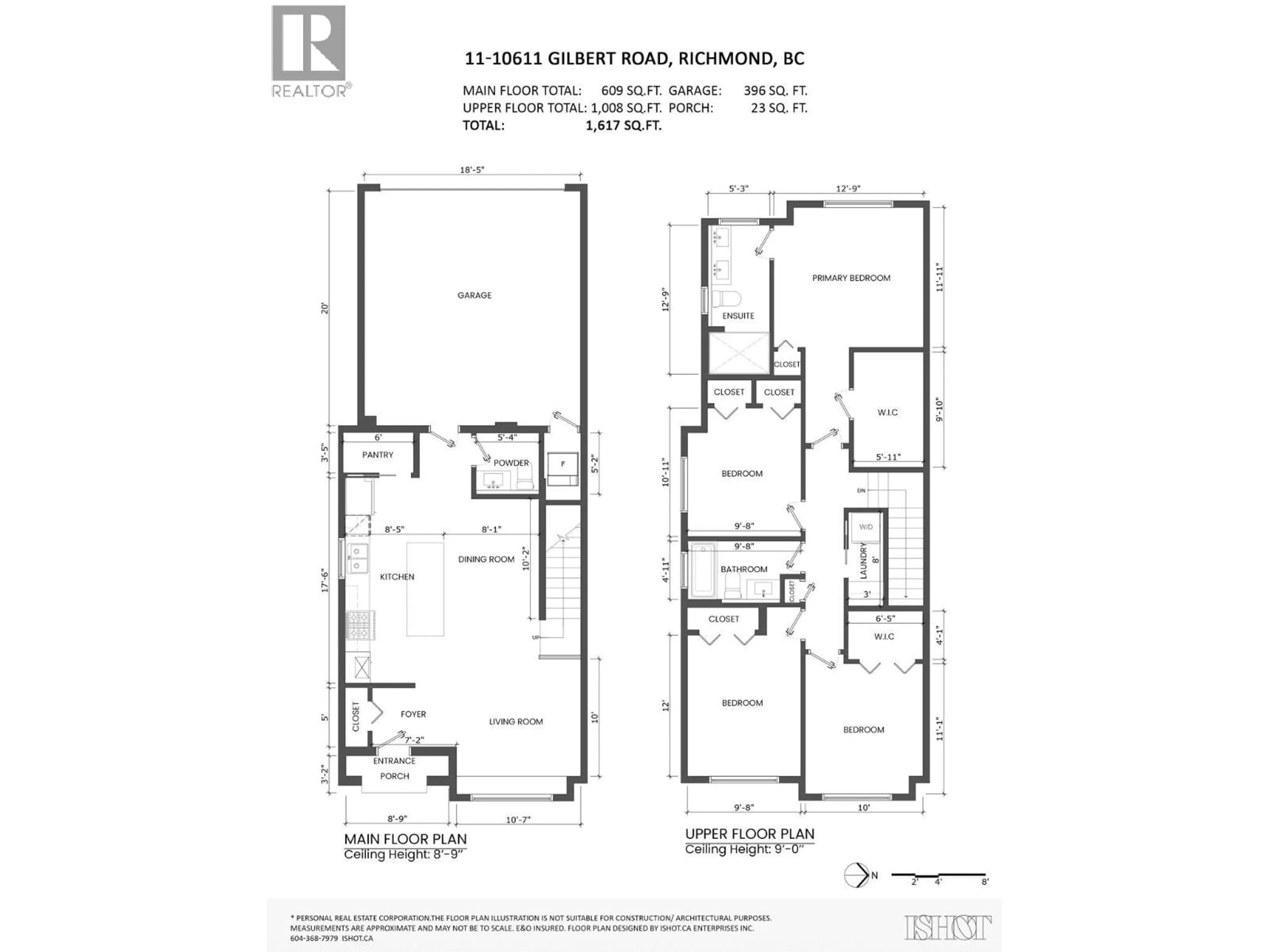 Floor plan for 11 - 10611 GILBERT ROAD, Richmond British Columbia V7E2H4