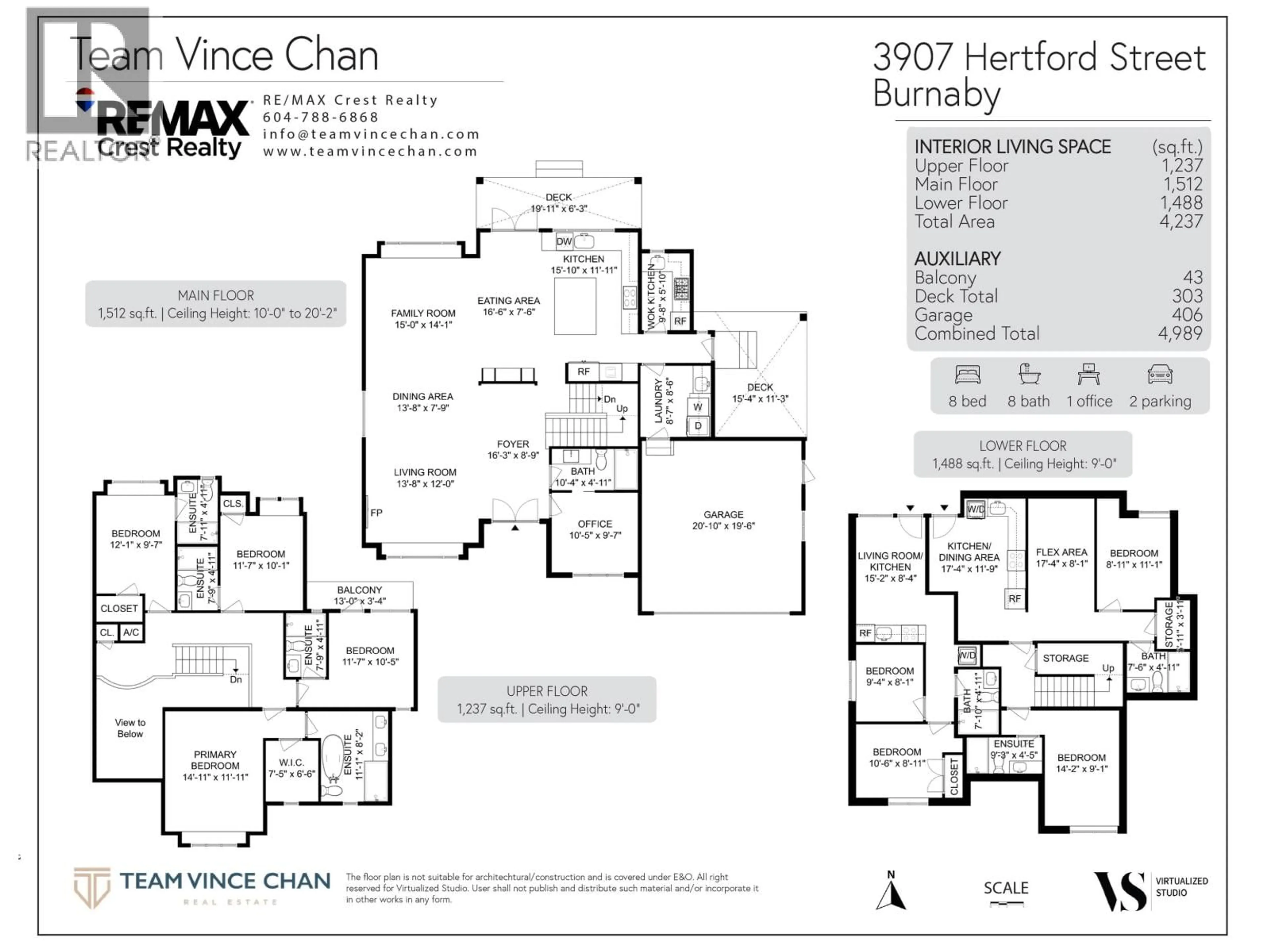 Floor plan for 3907 HERTFORD STREET, Burnaby British Columbia V5G2R5