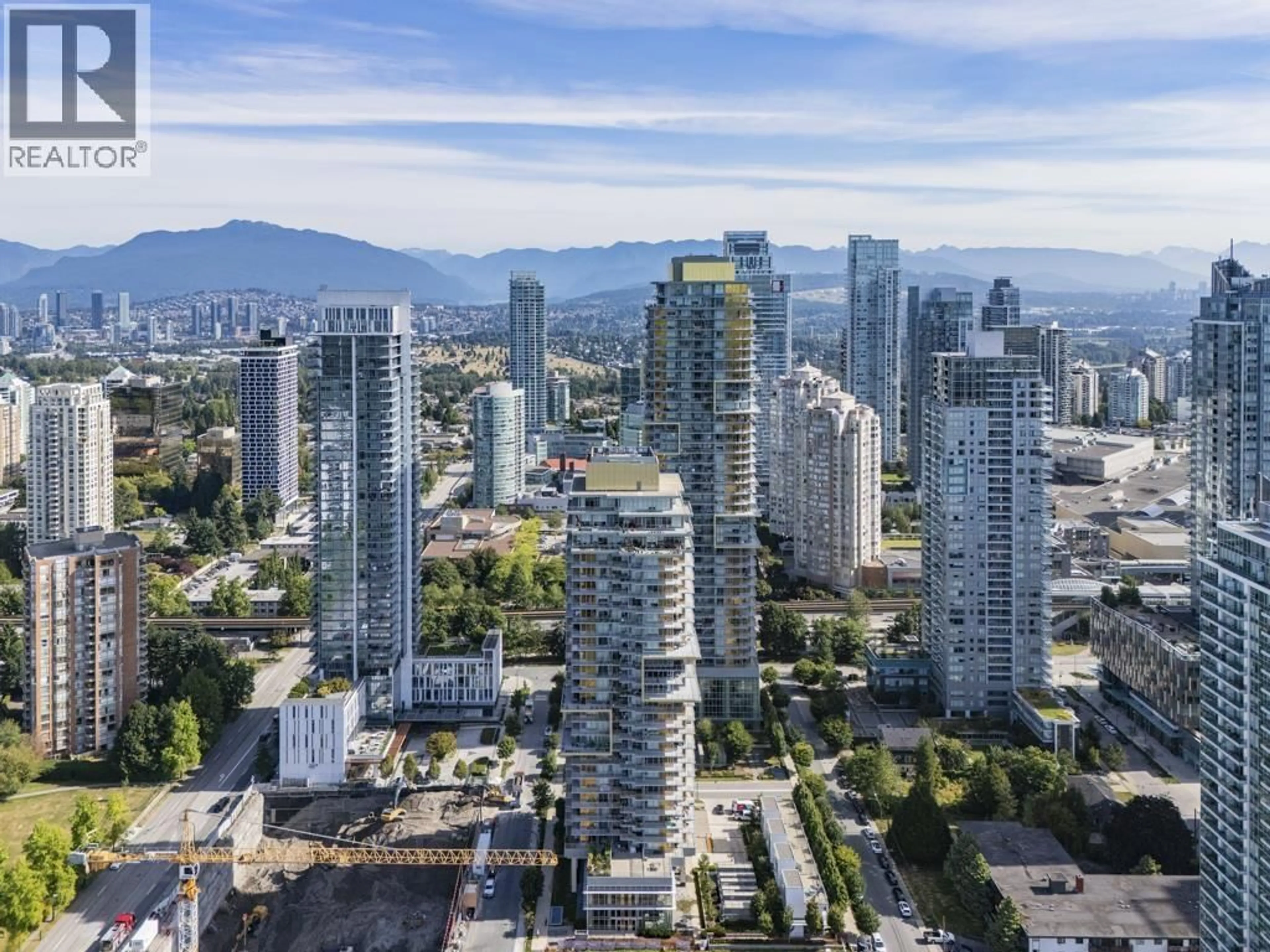 A pic from outside/outdoor area/front of a property/back of a property/a pic from drone, city buildings view from balcony for 1907 - 6288 CASSIE AVENUE, Burnaby British Columbia V5H0H7