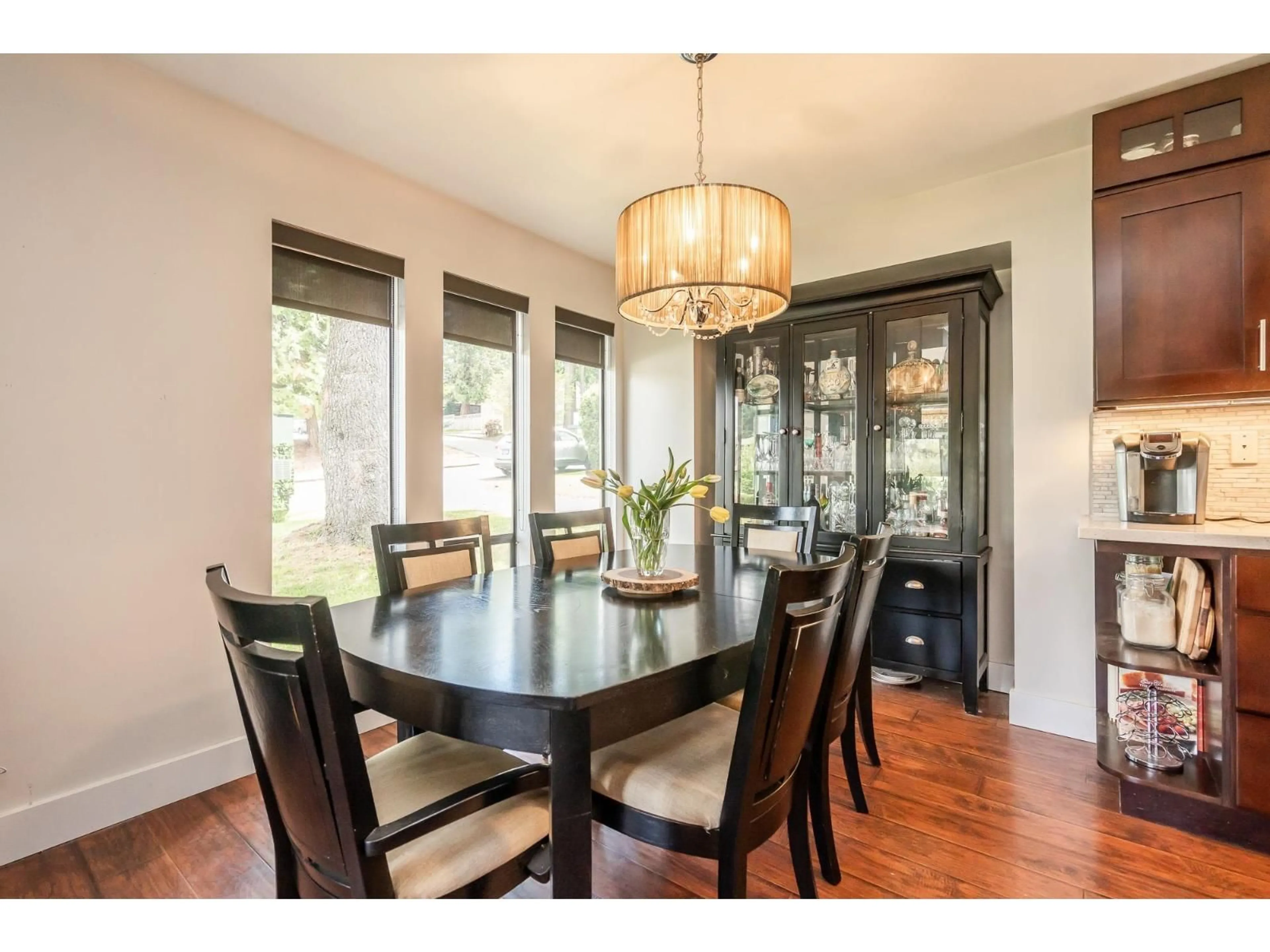 Dining room, wood/laminate floor for 6811 BAKER ROAD, Delta British Columbia V4E2T8