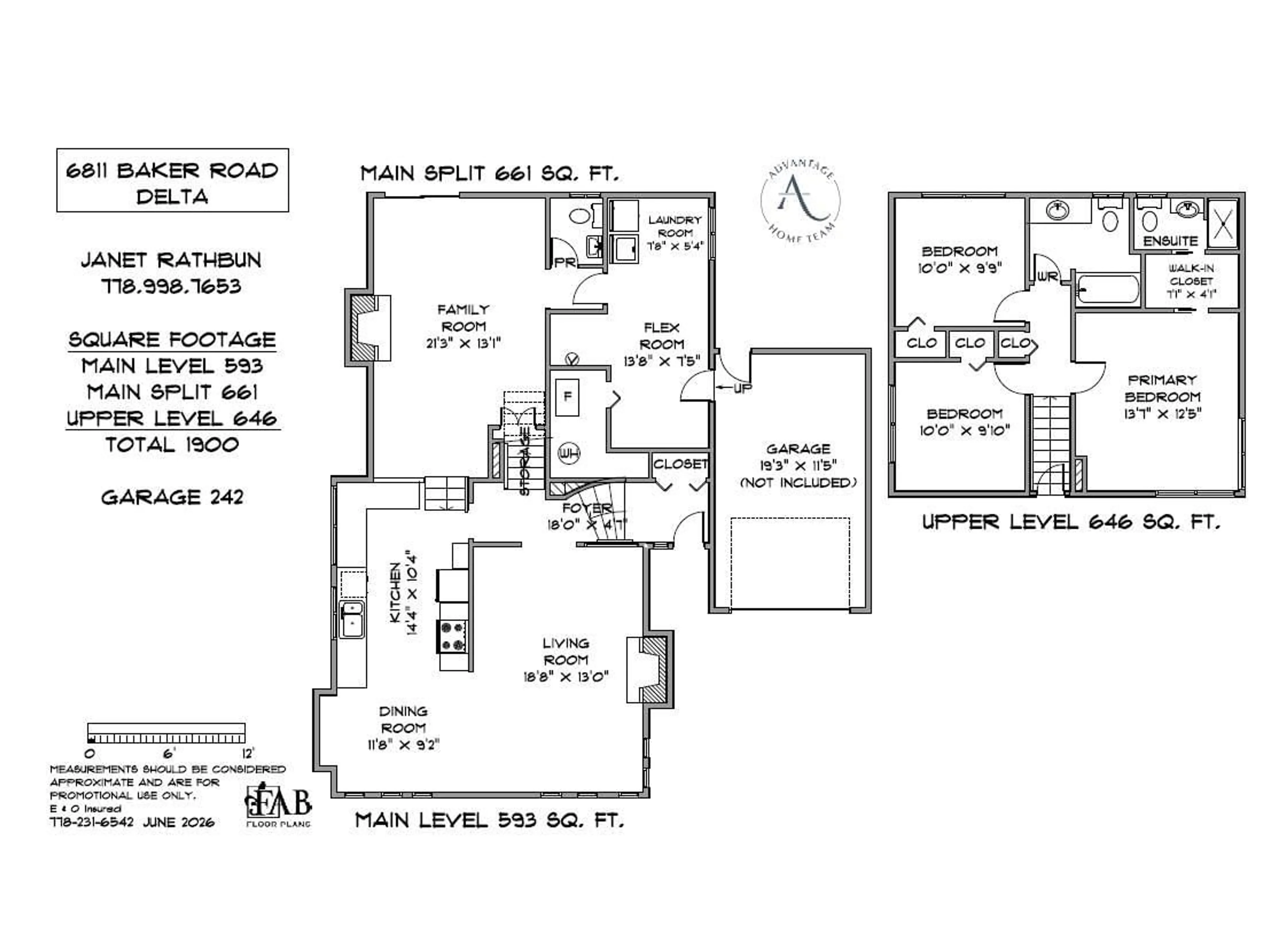 Floor plan for 6811 BAKER ROAD, Delta British Columbia V4E2T8