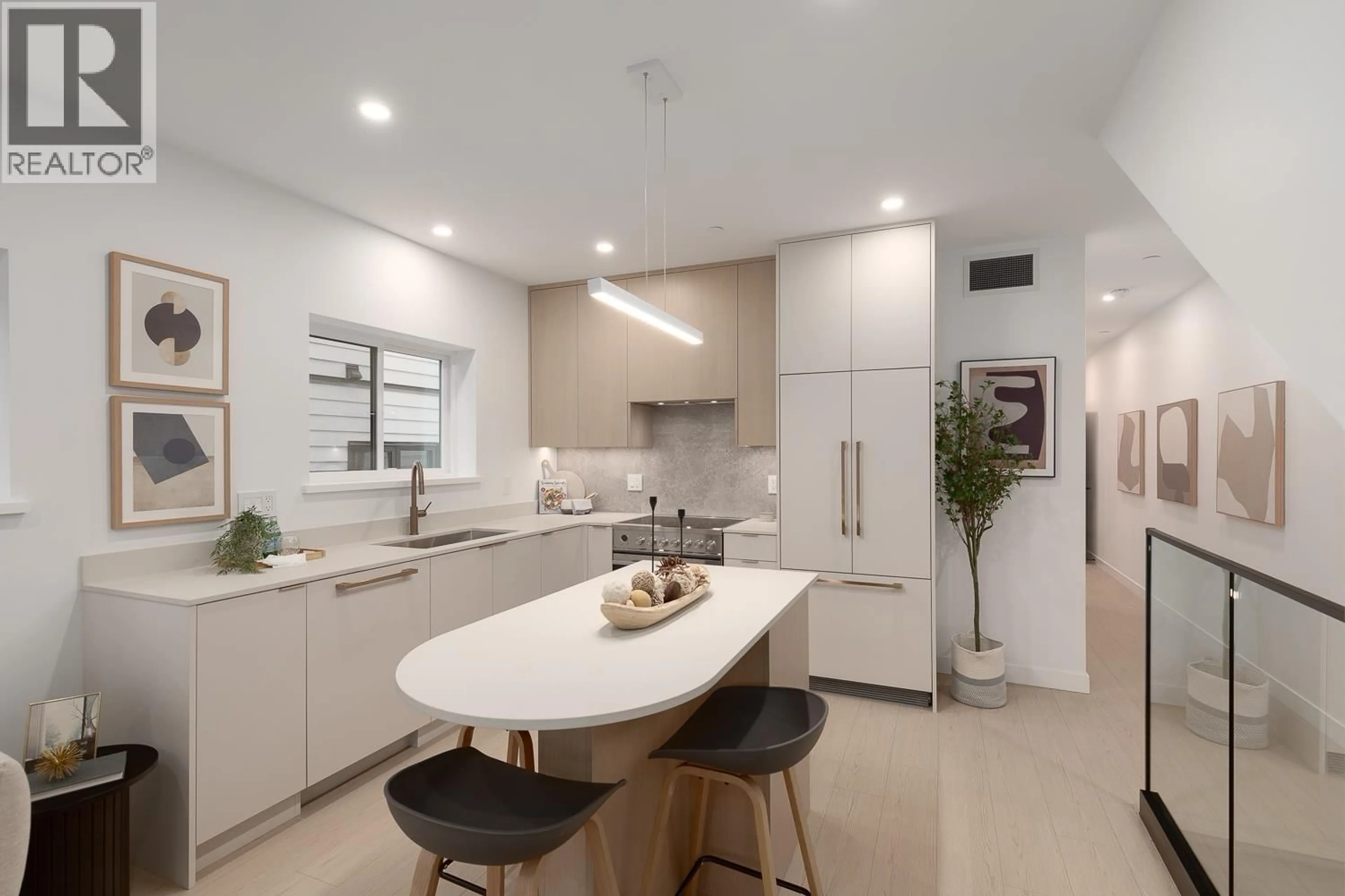 Contemporary kitchen, ceramic/tile floor for 203 - 2329 34TH AVENUE, Vancouver British Columbia V5R2S6