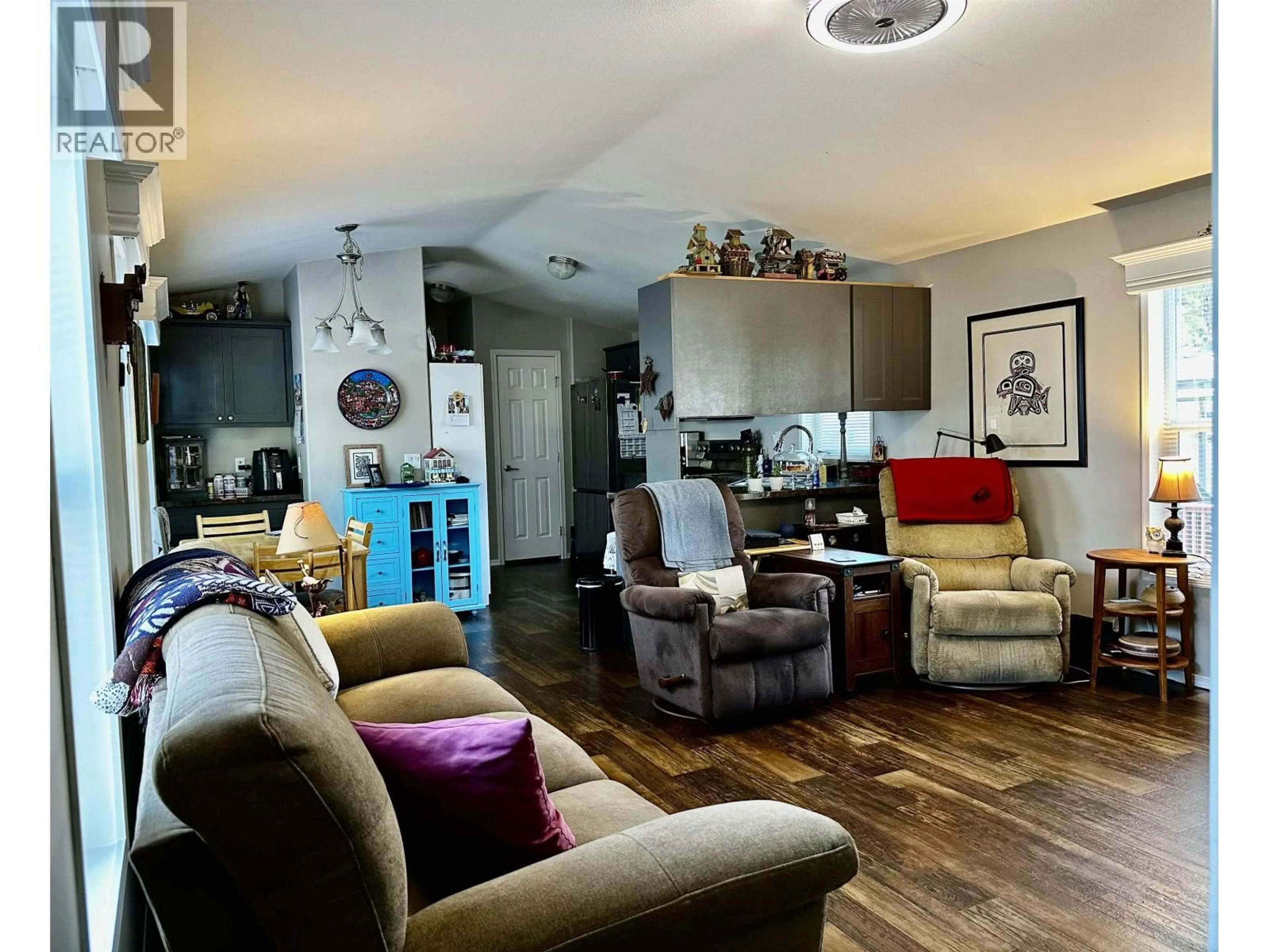 Living room with furniture, wood/laminate floor for 90 - 3616 LARCH AVENUE, Terrace British Columbia V8G5B9