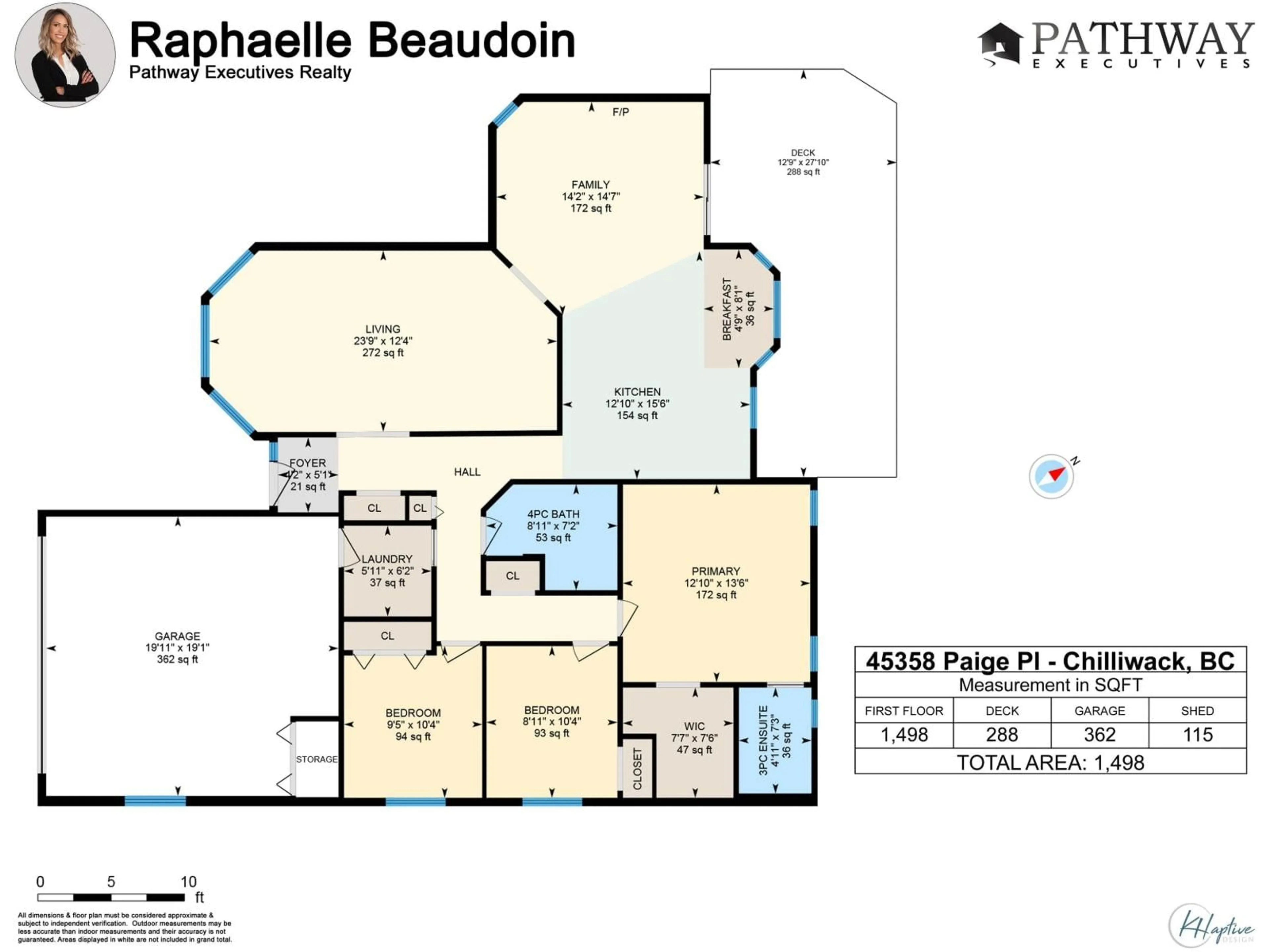Floor plan for 45358 PAIGE PLACE, Chilliwack British Columbia V2R3V3