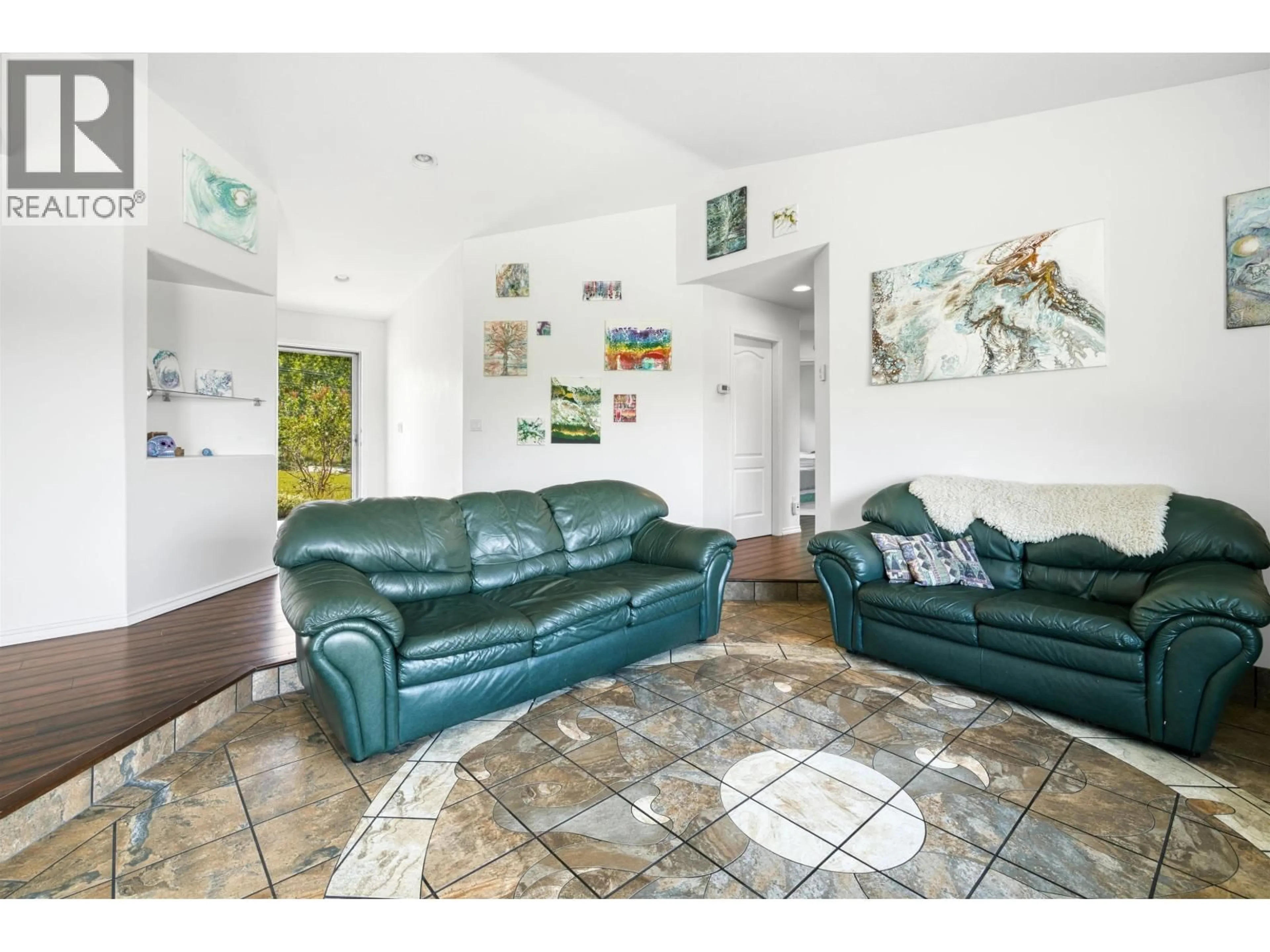 Living room with furniture, ceramic/tile floor for 4904 TELQUA DRIVE, 108 Mile Ranch British Columbia V0K2Z0