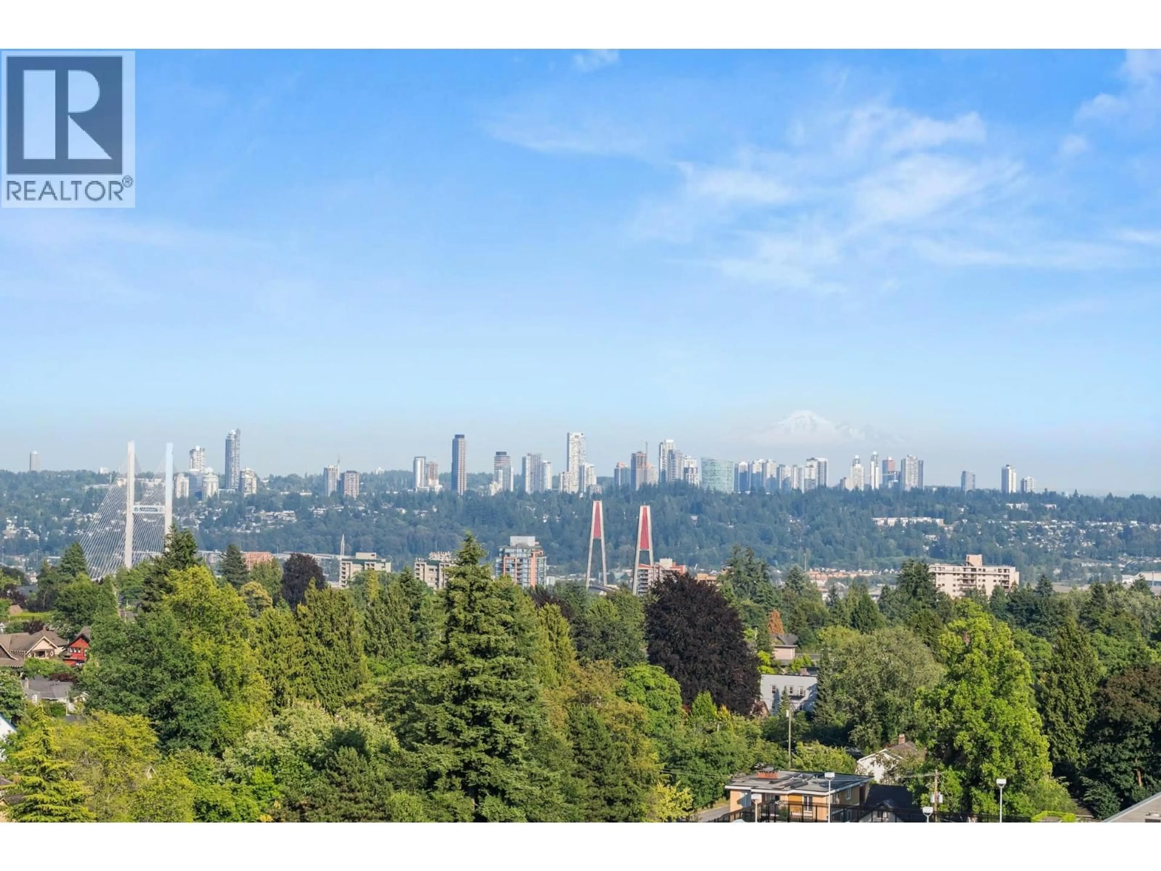 A pic from outside/outdoor area/front of a property/back of a property/a pic from drone, city buildings view from balcony for 1704 - 612 SIXTH STREET, New Westminster British Columbia V3L5V2