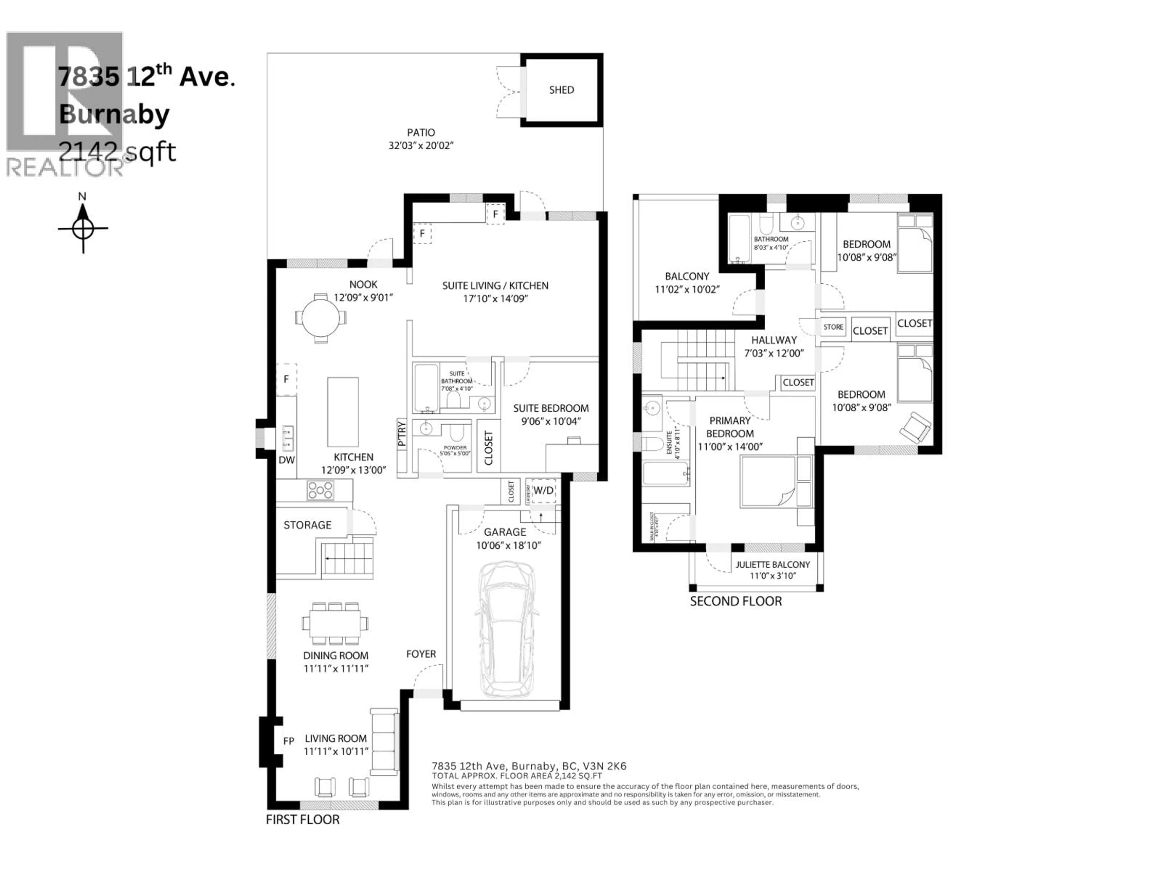 Floor plan for 7835 12TH AVENUE, Burnaby British Columbia V3N2K6