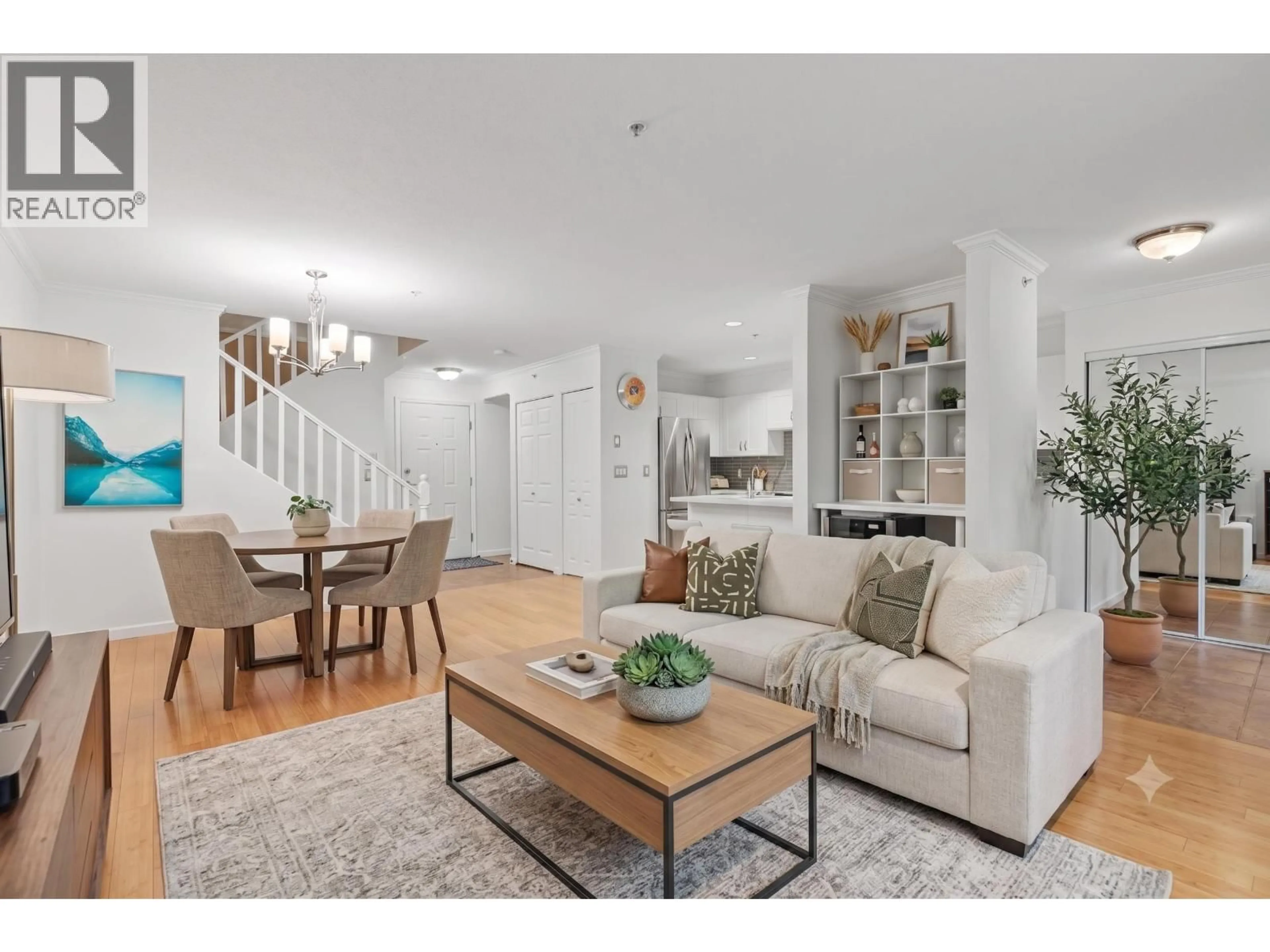 Living room with furniture, wood/laminate floor for 117 - 1702 56 STREET, Delta British Columbia V4L2P5