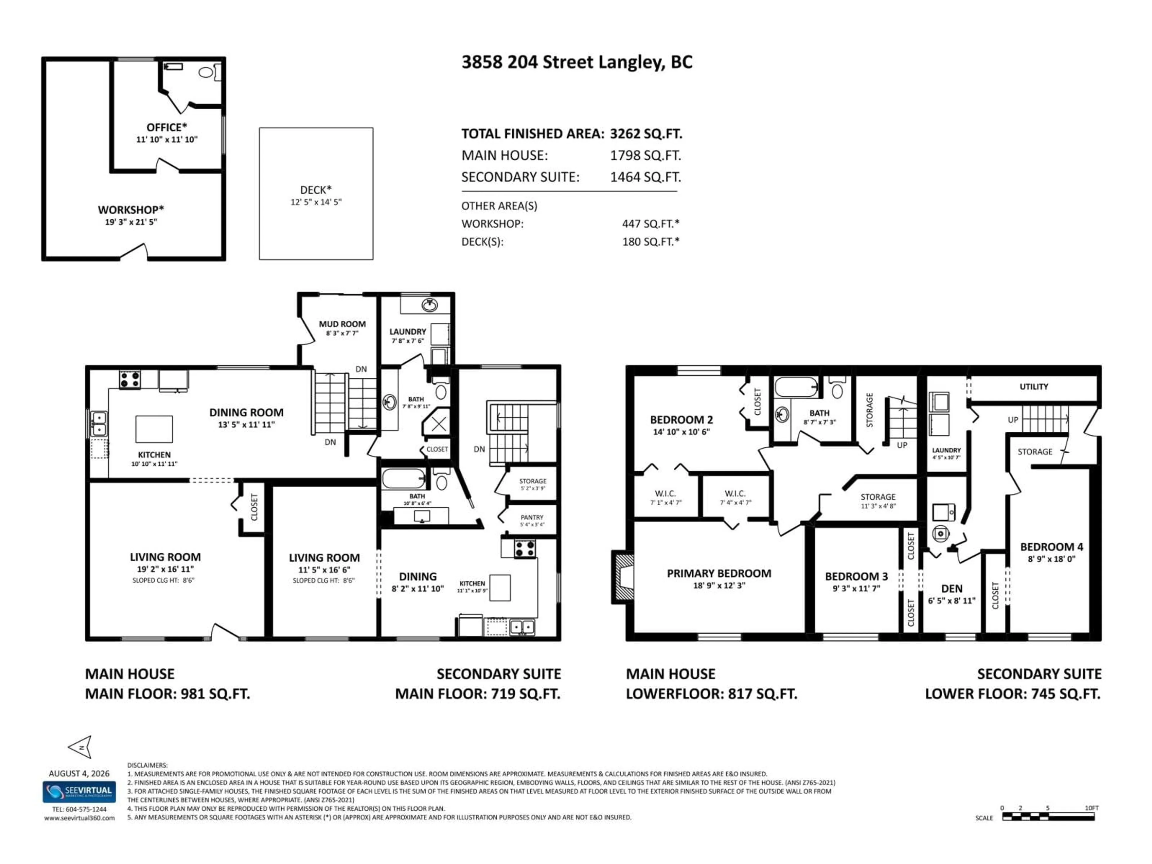 Floor plan for 3858 204 STREET, Langley British Columbia V3A1X4