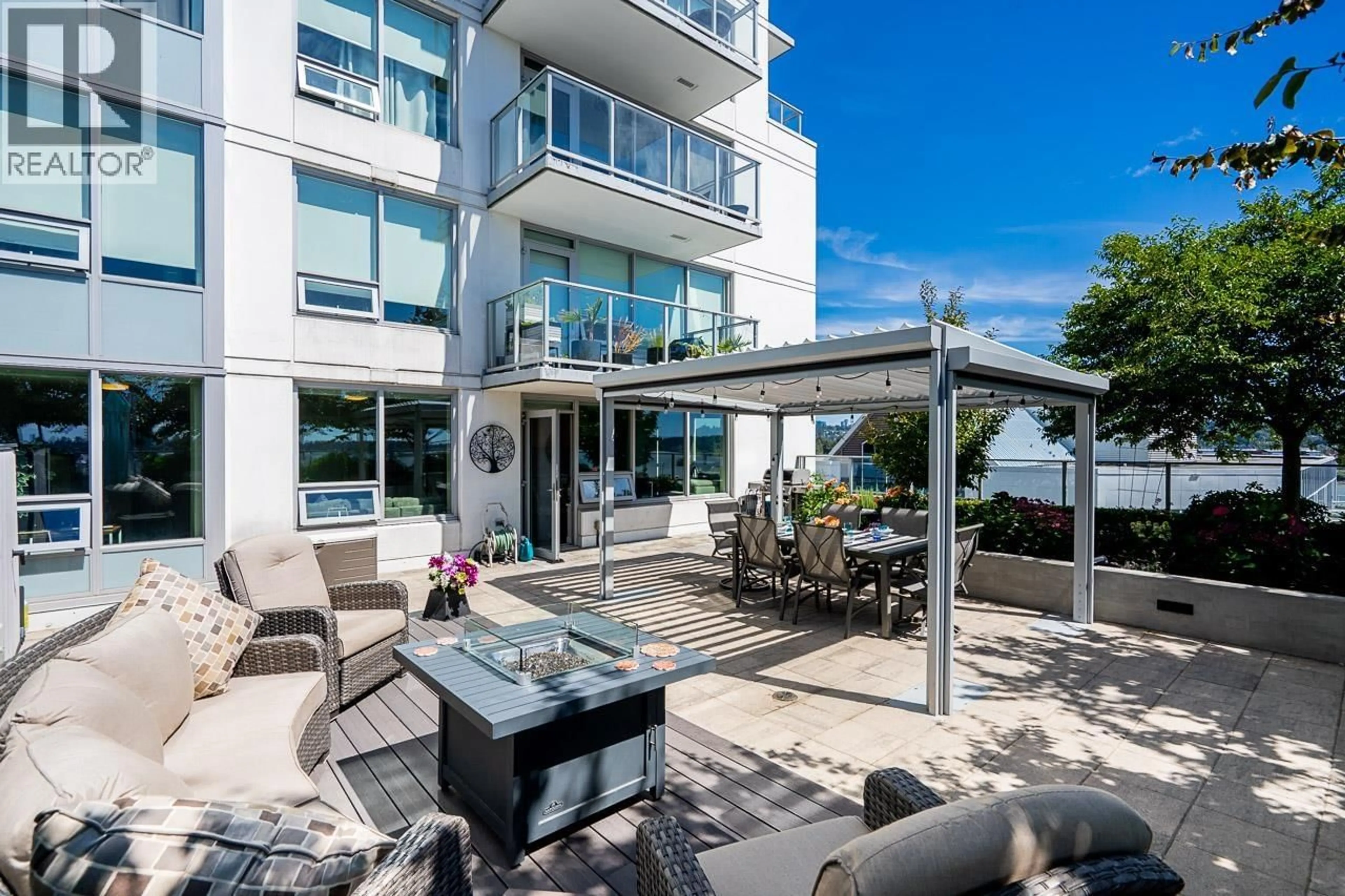 Patio, water/lake/river/ocean view for 610 - 988 QUAYSIDE DRIVE, New Westminster British Columbia V3L0L5