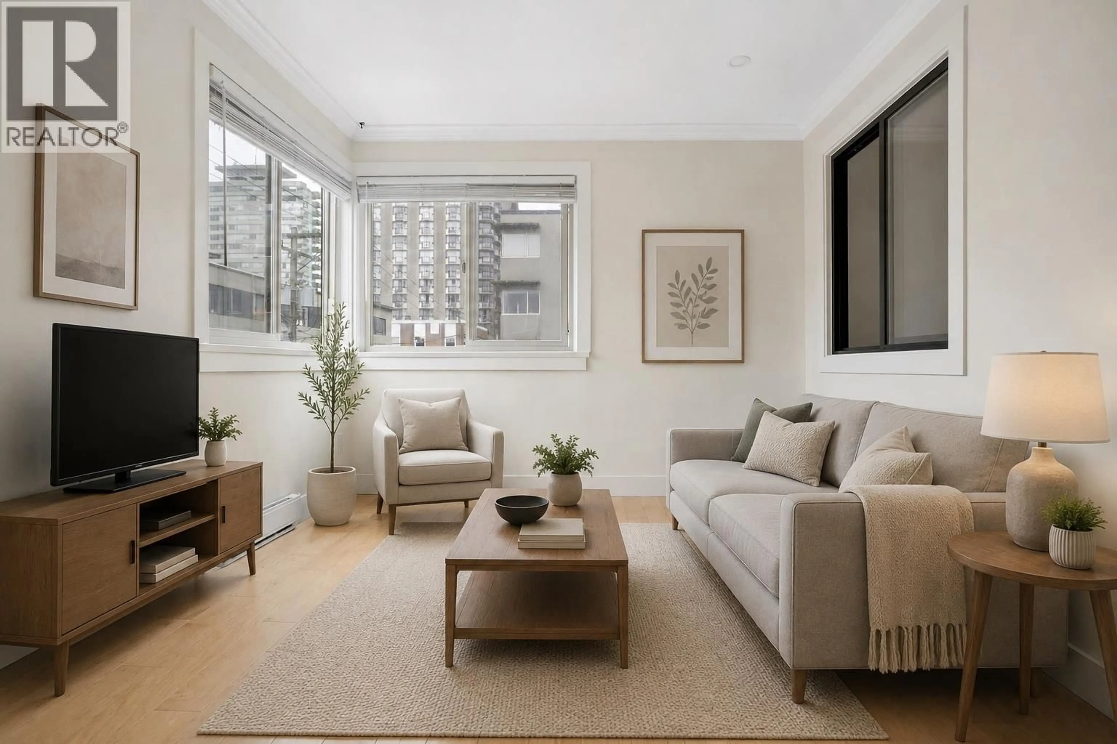 Living room with furniture, unknown for 213 - 1940 BARCLAY STREET, Vancouver British Columbia V6G1L3