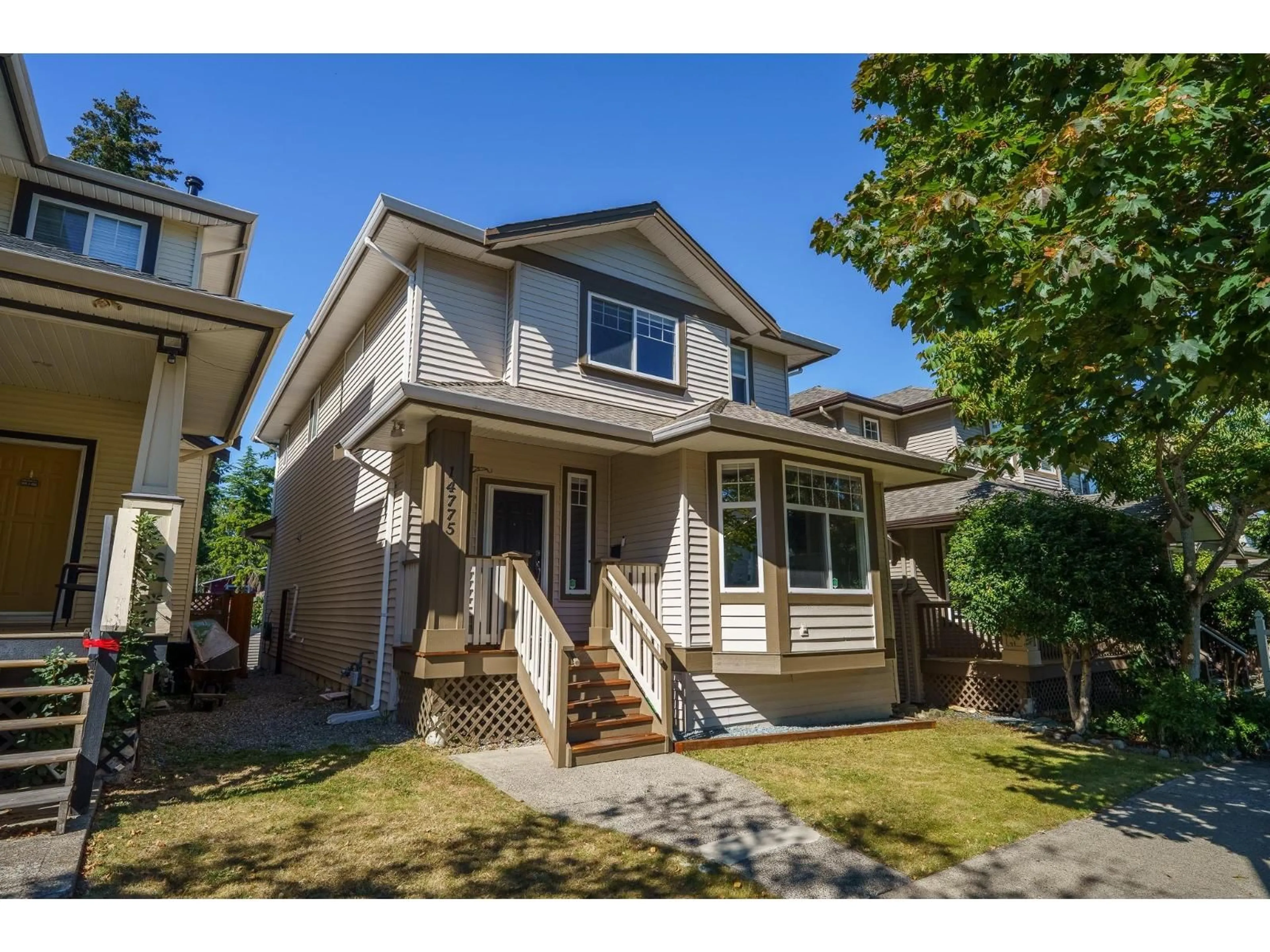 Home with vinyl exterior material, street for 14775 59A AVENUE, Surrey British Columbia V3S0R6