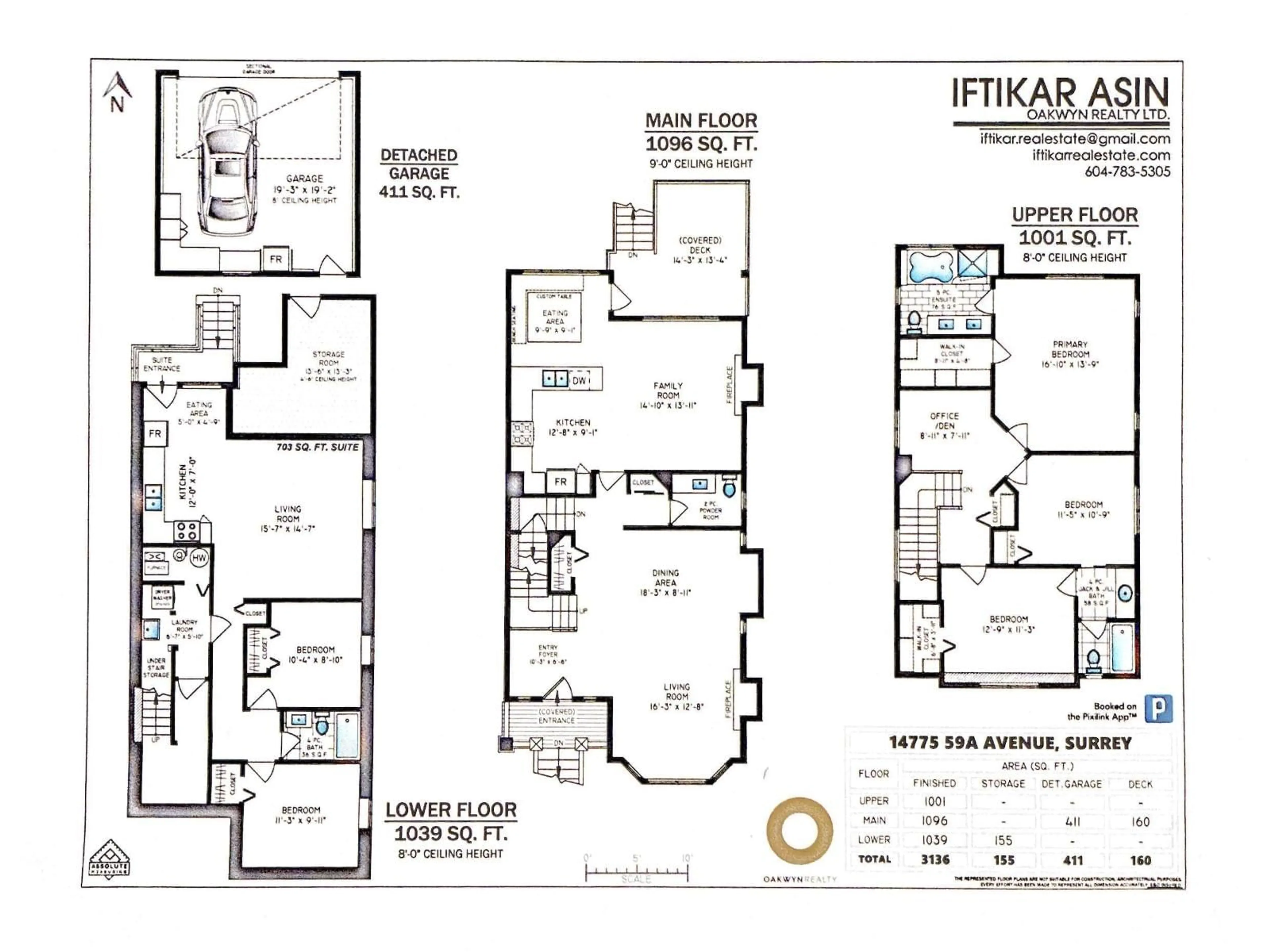 Floor plan for 14775 59A AVENUE, Surrey British Columbia V3S0R6