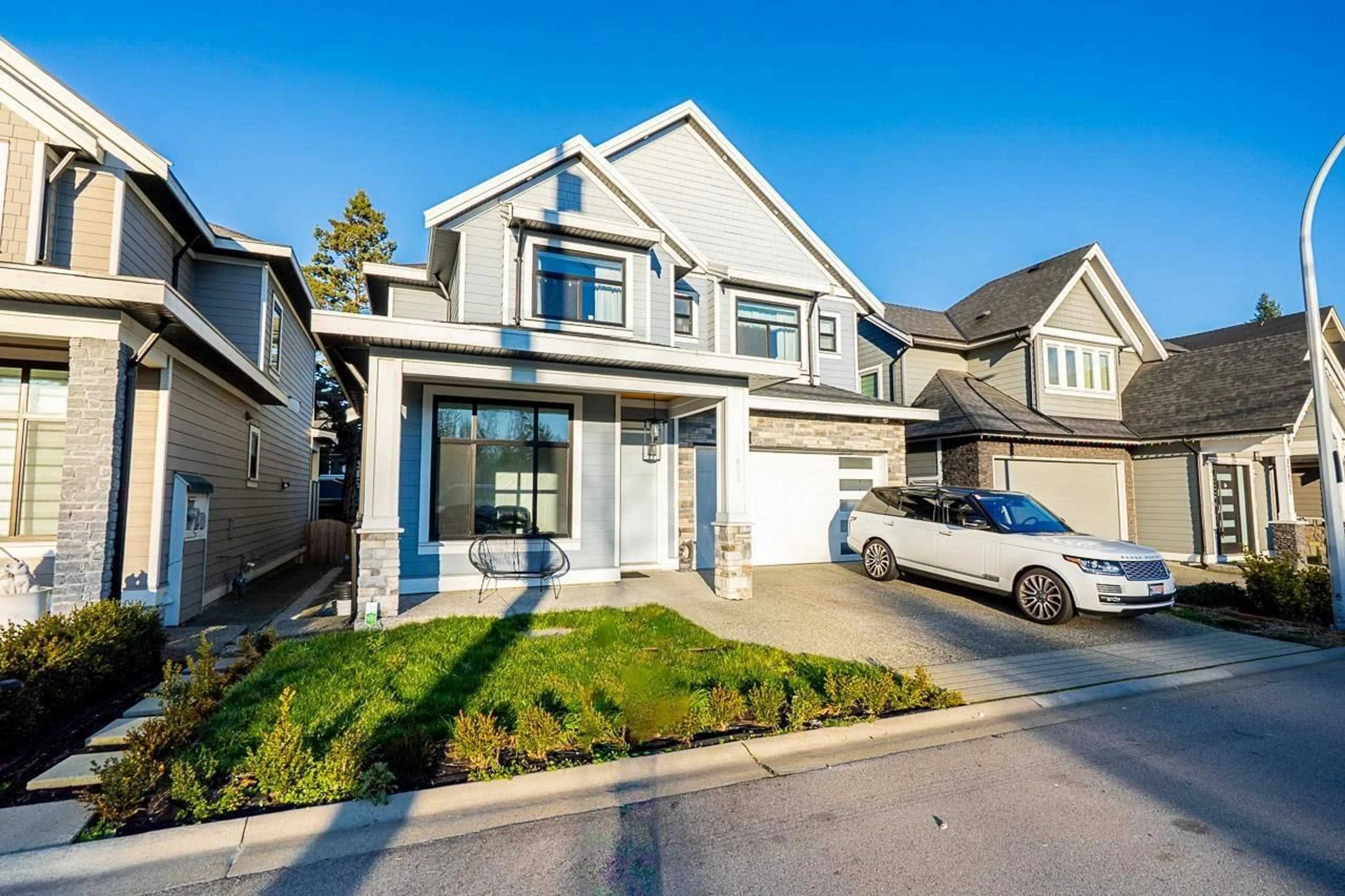 Home with vinyl exterior material, street for 17825 BARNSTON DRIVE, Surrey British Columbia V4N6T4