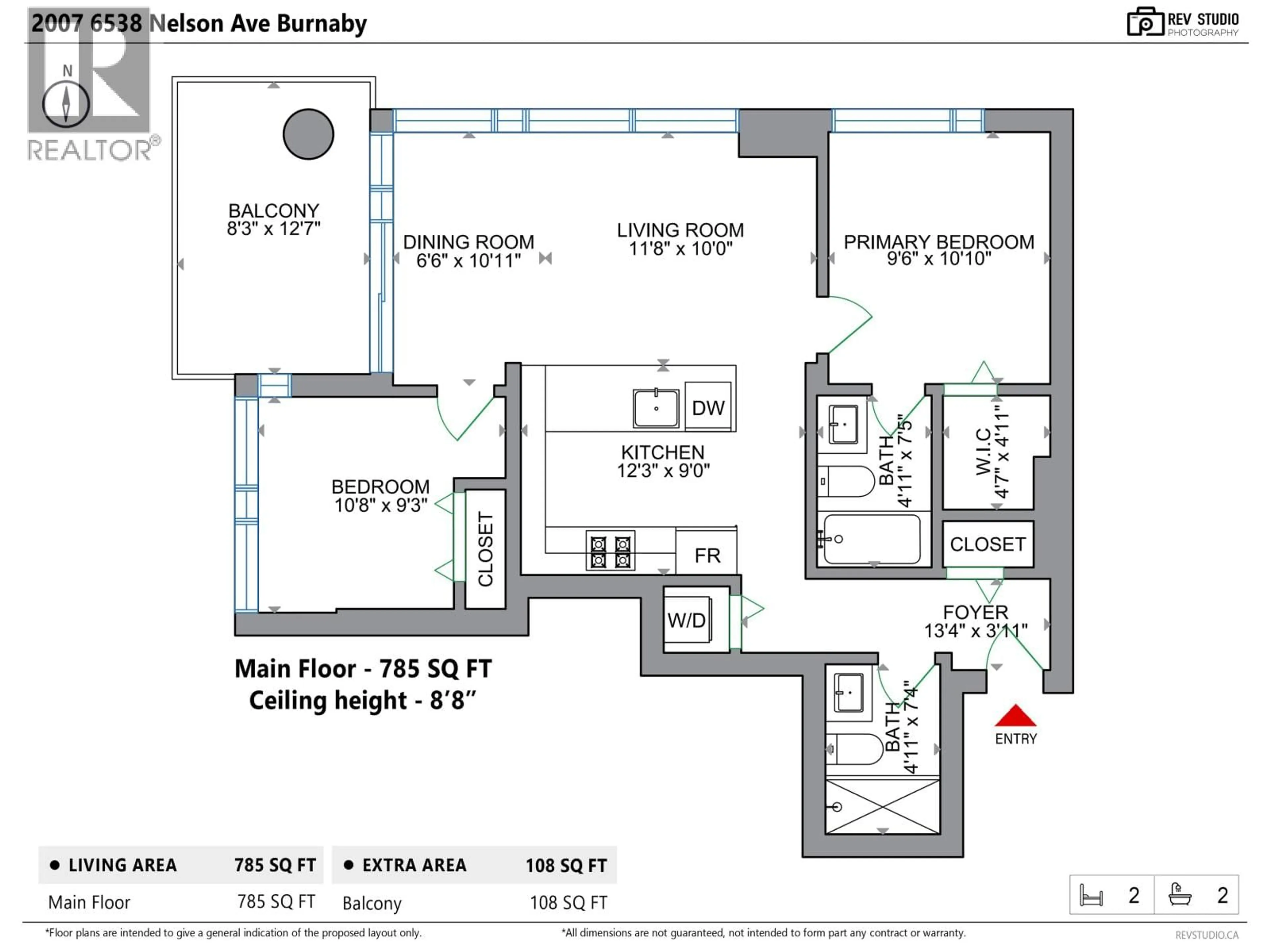 Floor plan for 2007 - 6538 NELSON AVENUE, Burnaby British Columbia V5H0G5