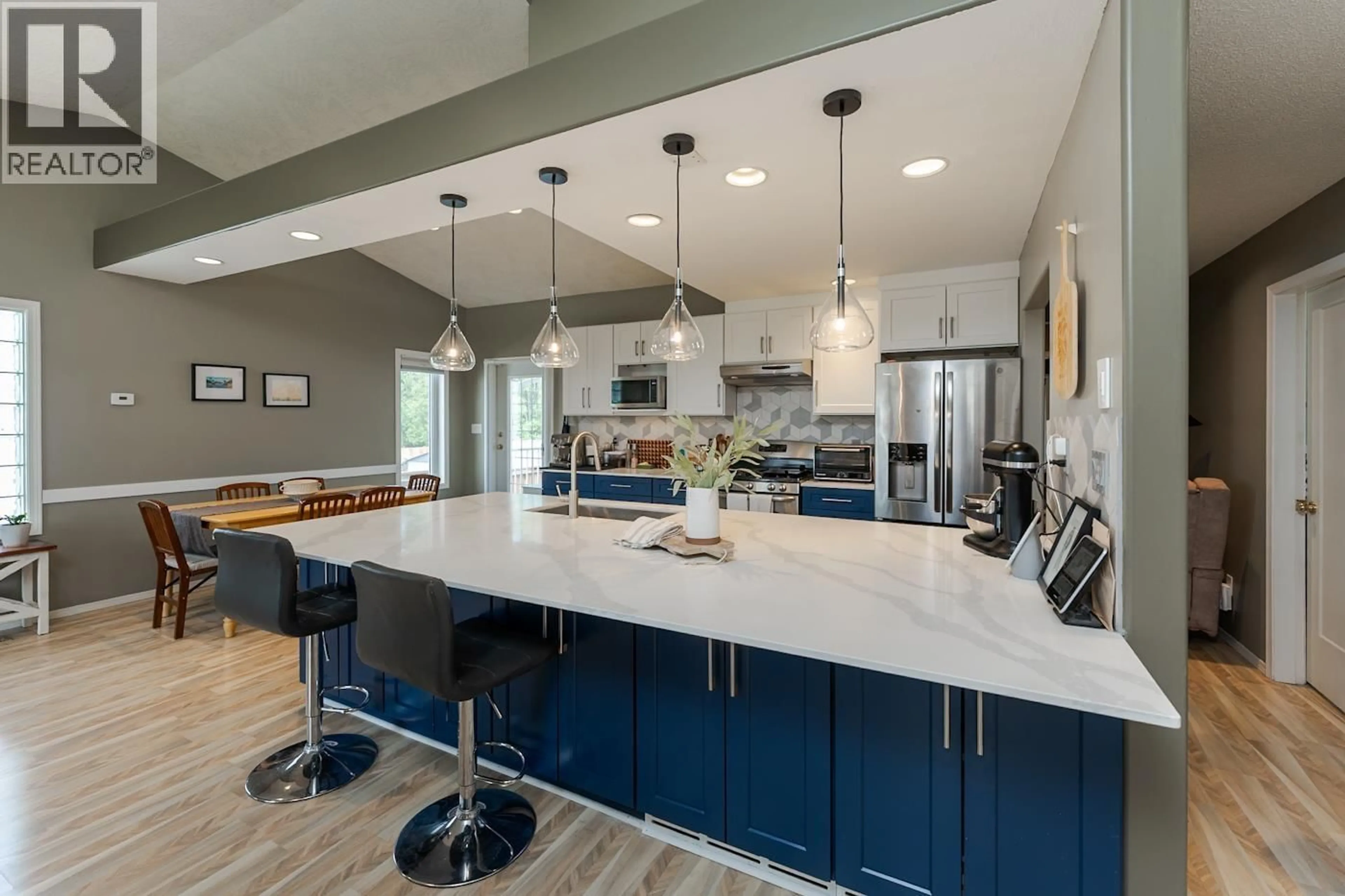Open concept kitchen, ceramic/tile floor for 5463 HEYER ROAD, Prince George British Columbia V2N6J3