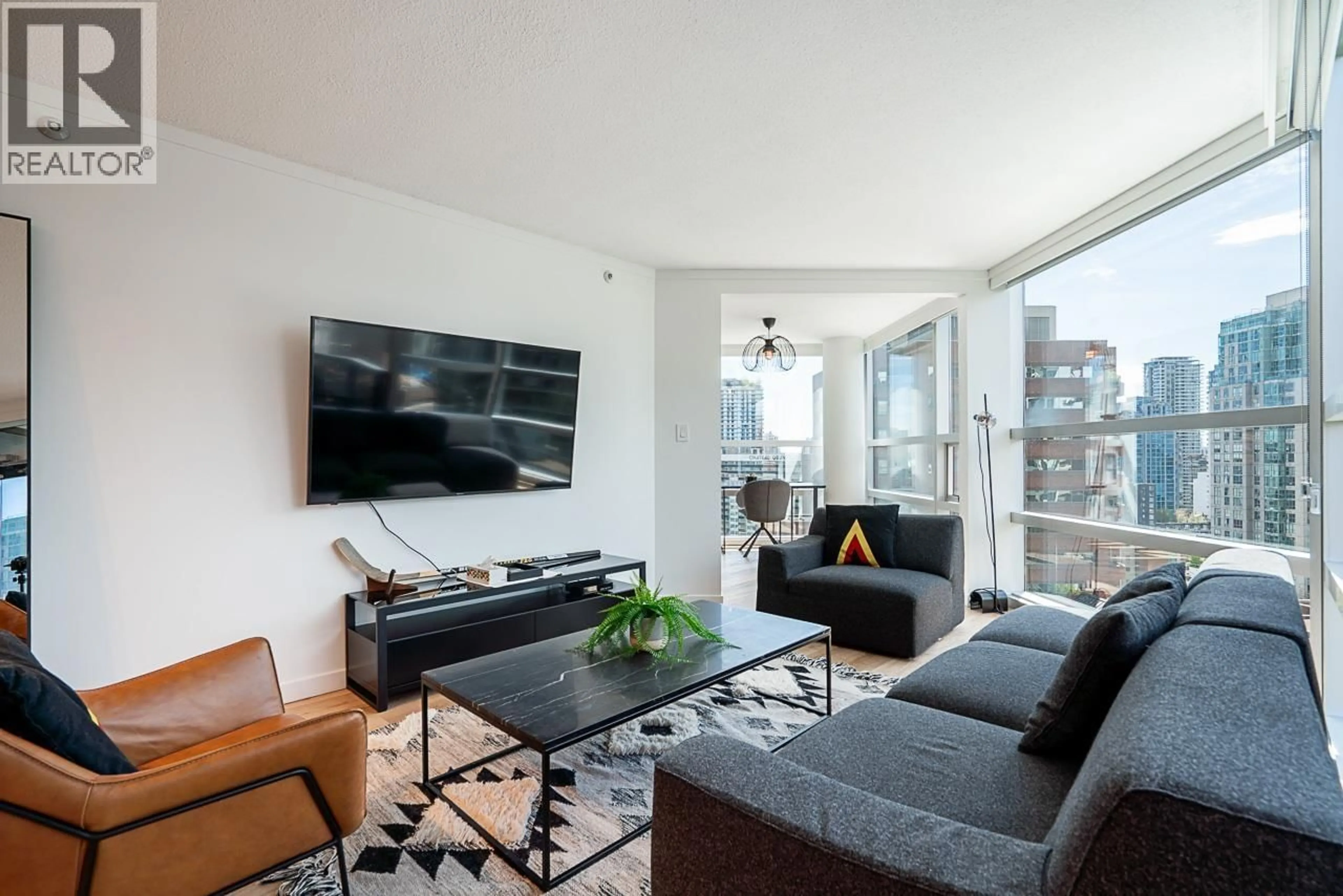Living room with furniture, unknown for 1201 - 1050 BURRARD STREET, Vancouver British Columbia V6Z2S3