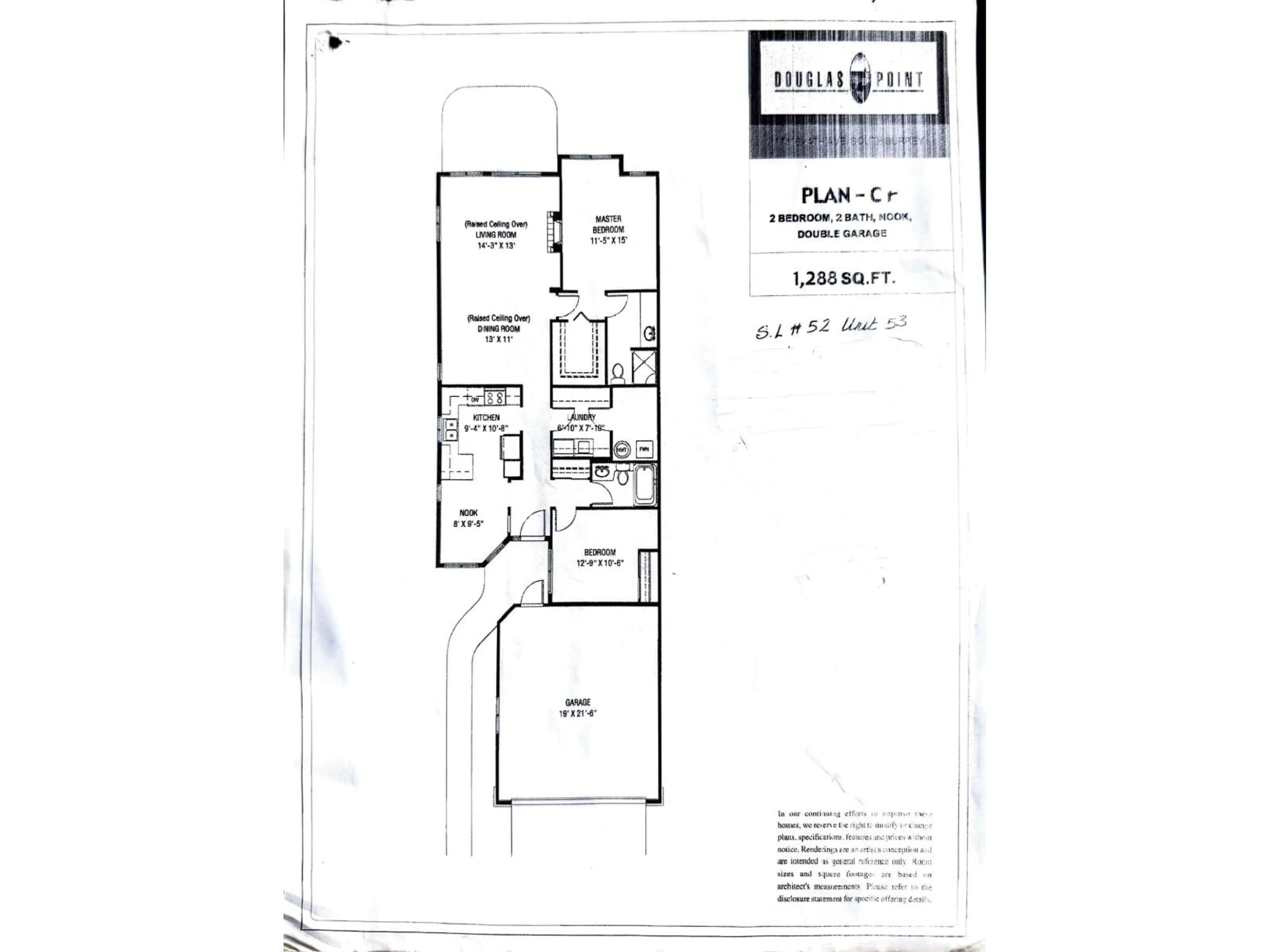 Floor plan for 53 - 17516 4 AVENUE, Surrey British Columbia V3S0S1