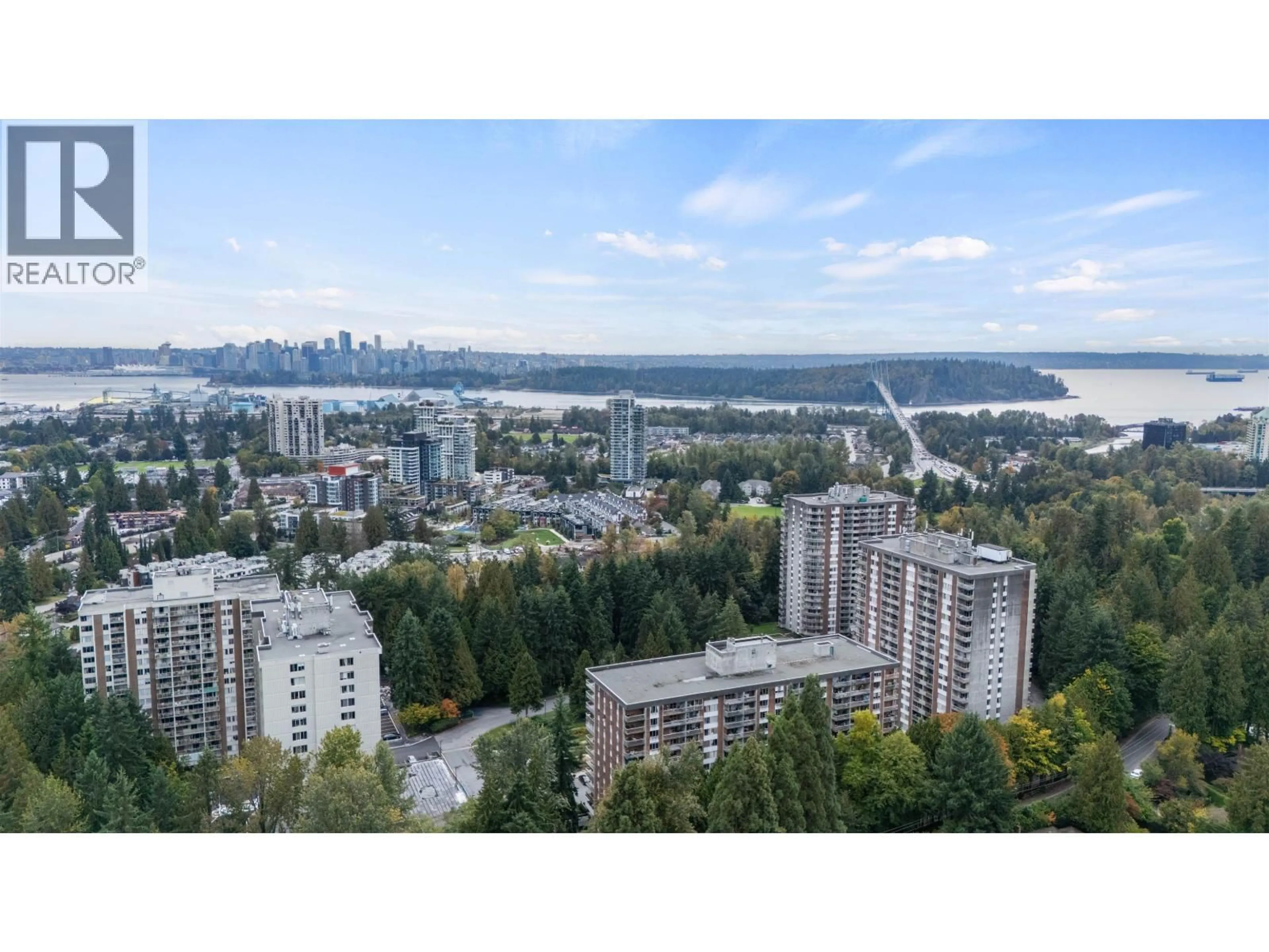 A pic from outside/outdoor area/front of a property/back of a property/a pic from drone, city buildings view from balcony for 519 - 2012 FULLERTON AVENUE, North Vancouver British Columbia V7P3E3