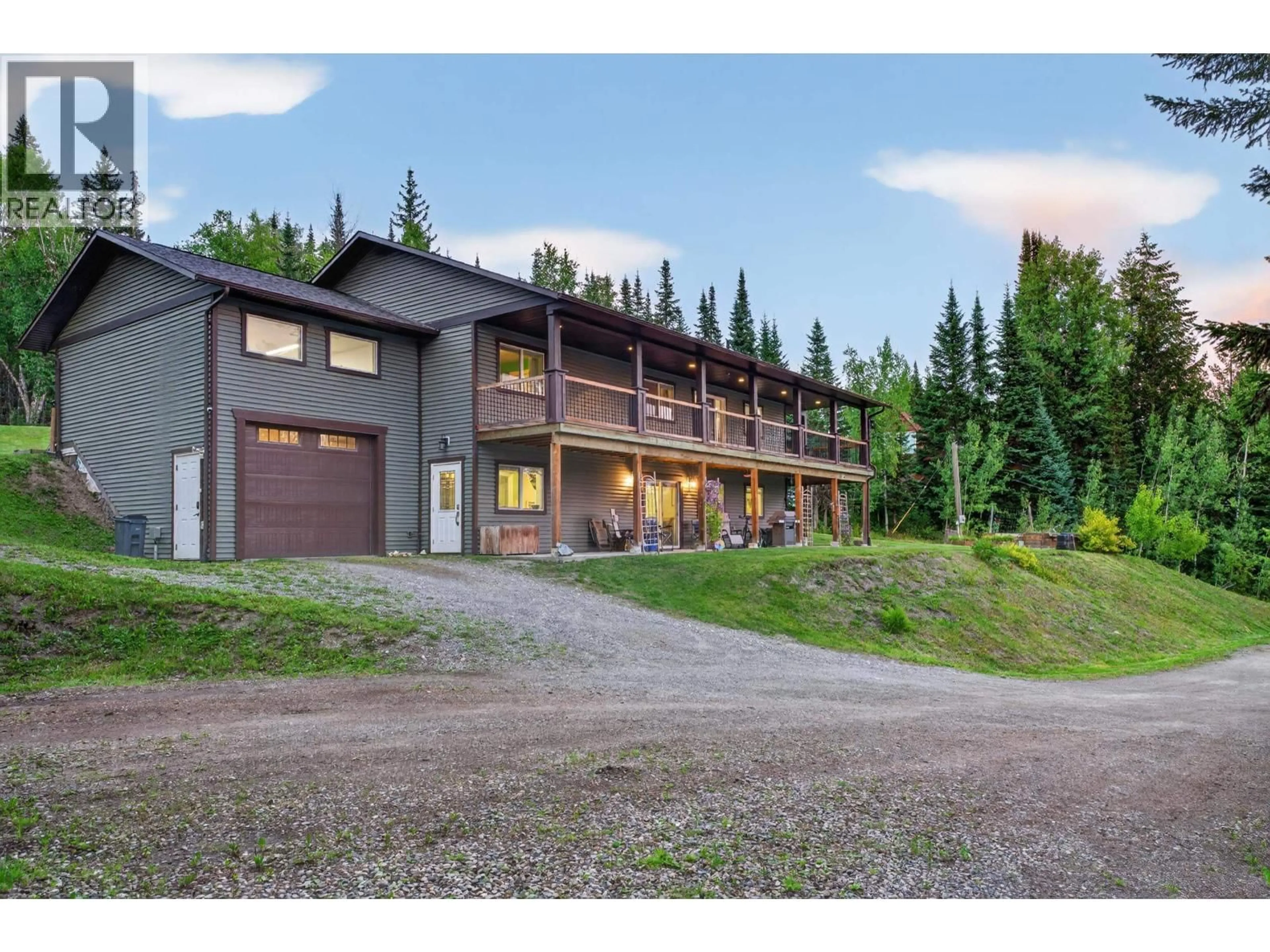 A pic from outside/outdoor area/front of a property/back of a property/a pic from drone, mountain view for 2077 SOMMERVILLE ROAD, Prince George British Columbia V2N6T6