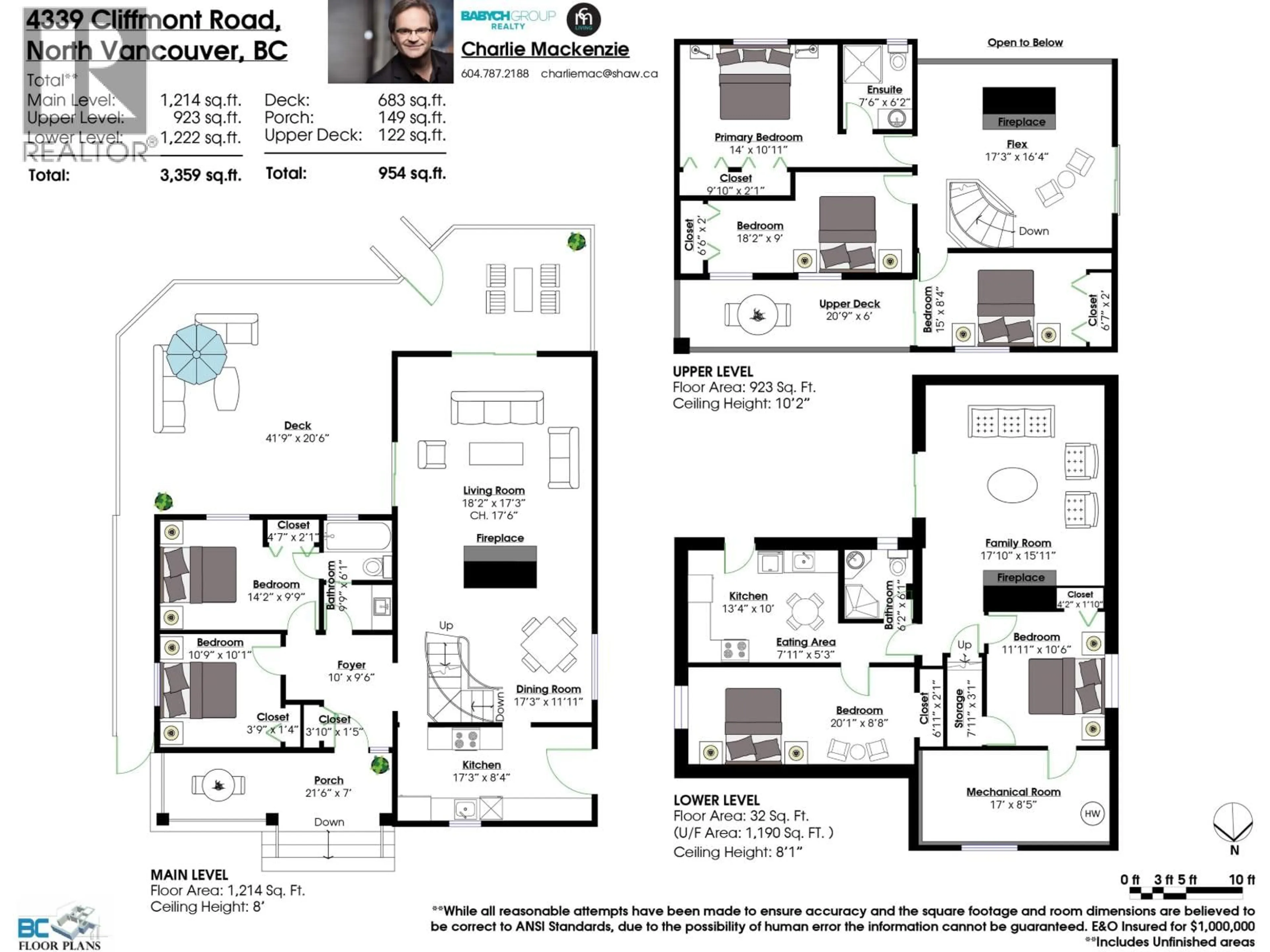 Floor plan for 4339 CLIFFMONT ROAD, North Vancouver British Columbia V7G1J6