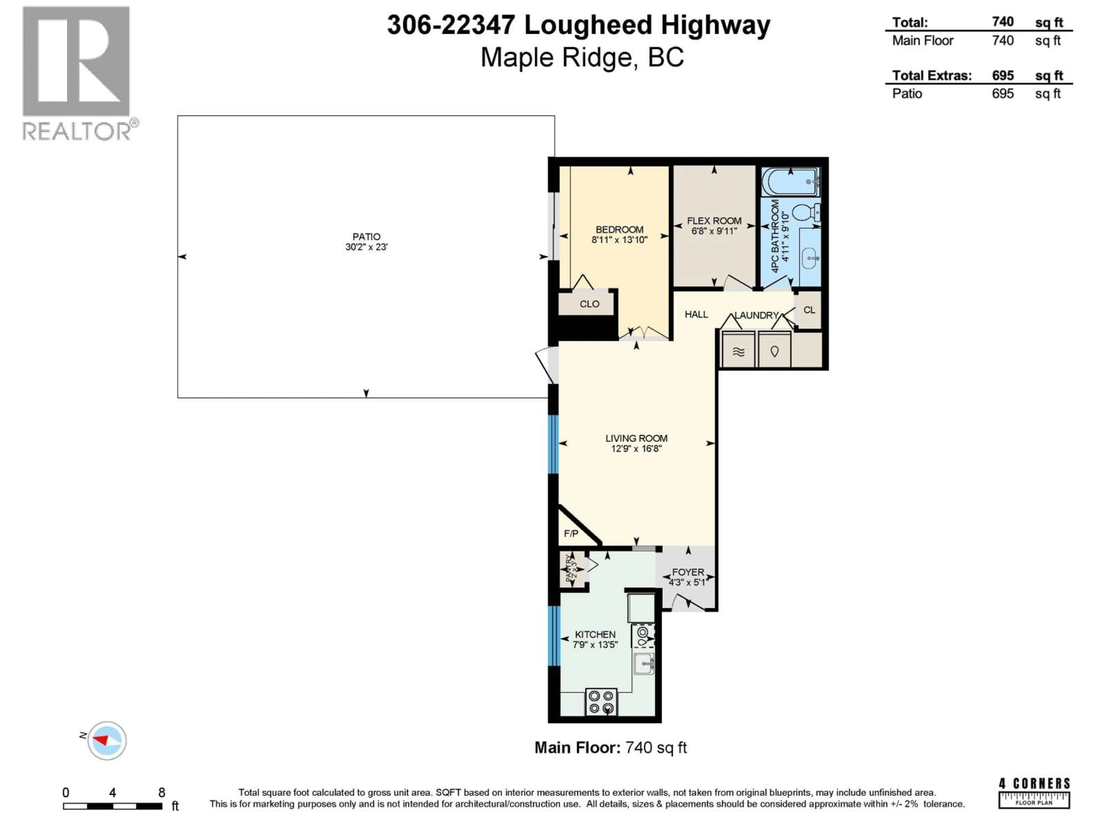 Floor plan for 306 - 22347 LOUGHEED HIGHWAY, Maple Ridge British Columbia V2X2T3