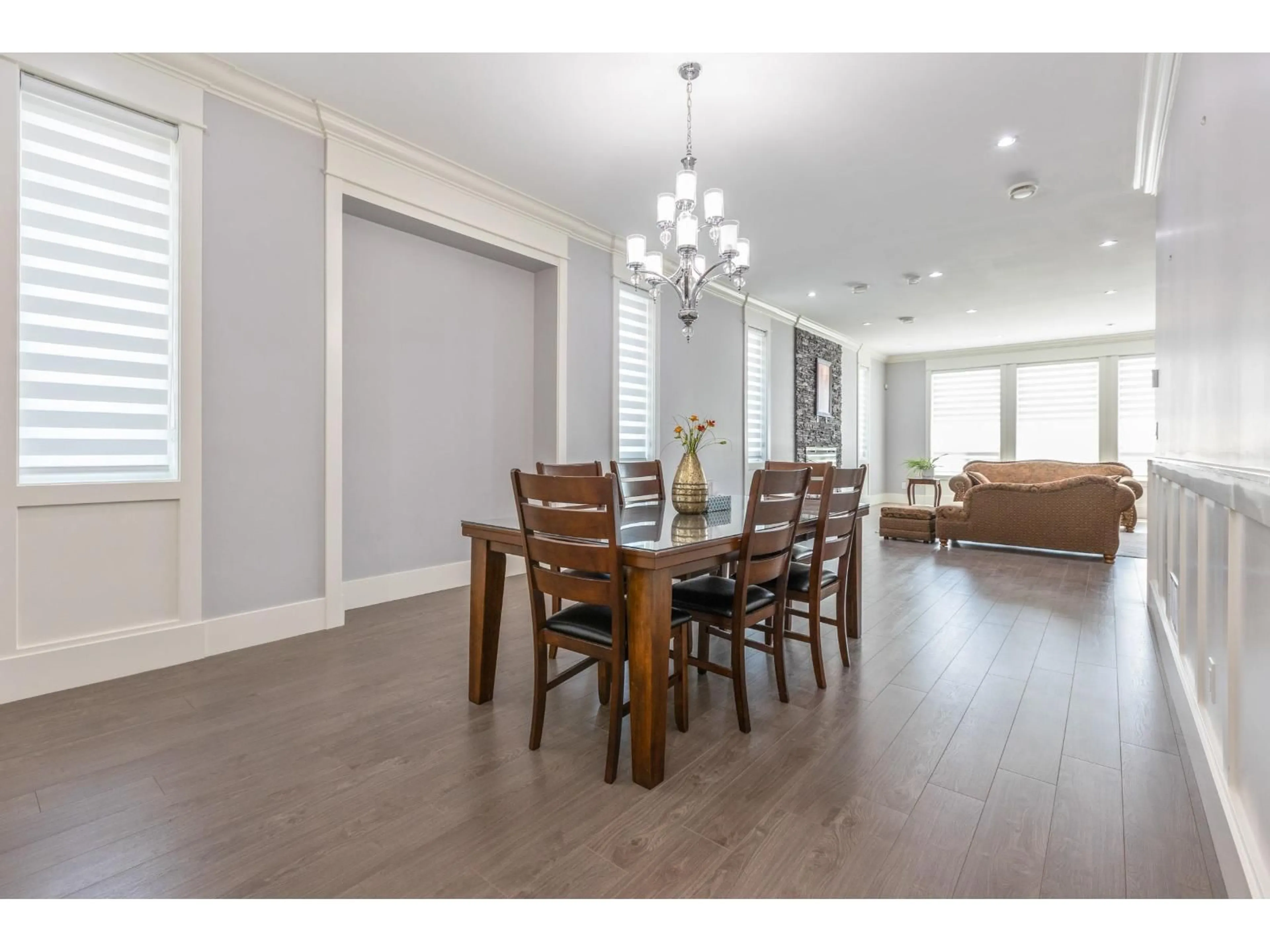 Dining room, wood/laminate floor for 18833 54A AVENUE, Surrey British Columbia V3S6R4