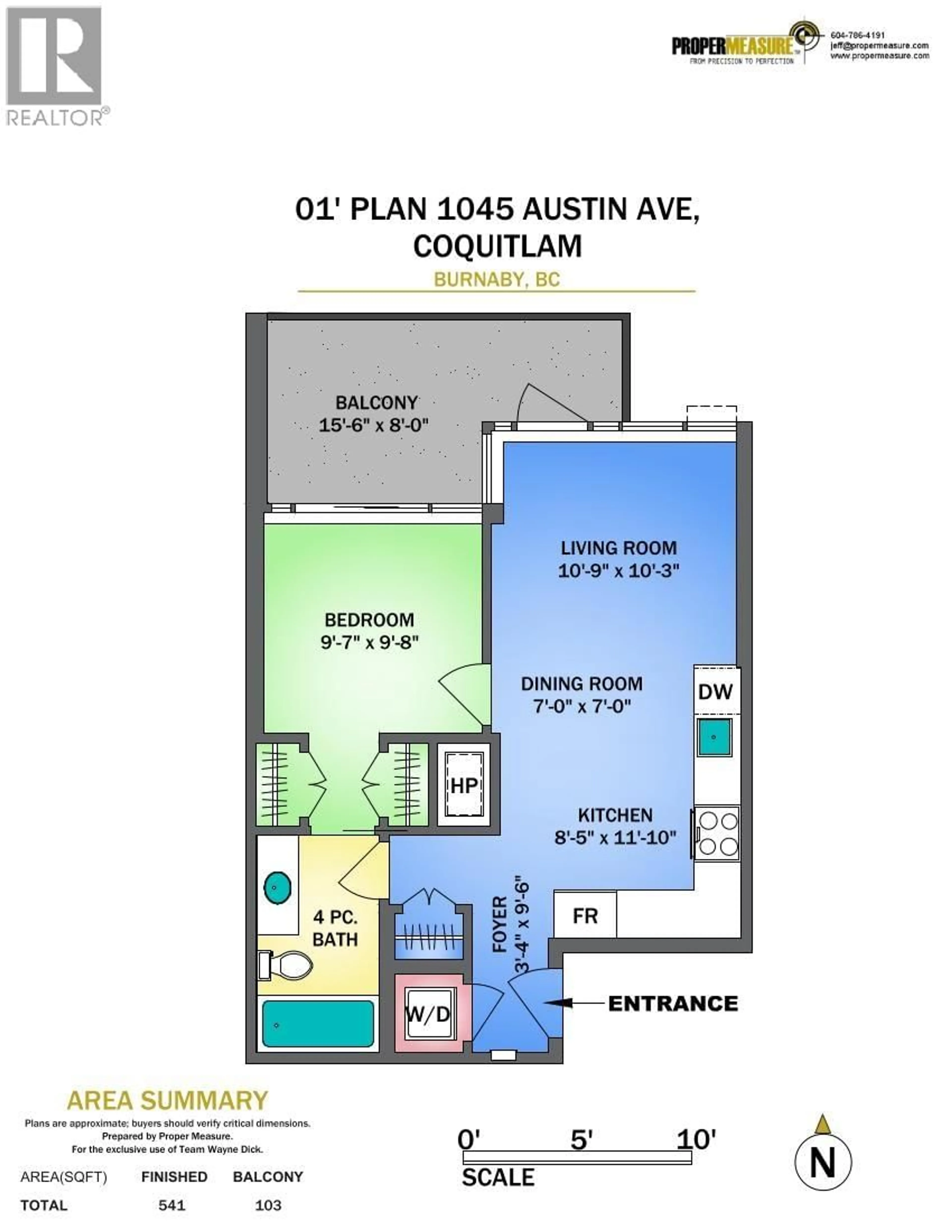 Floor plan for 2001 - 1045 AUSTIN AVENUE, Coquitlam British Columbia V3K0G9