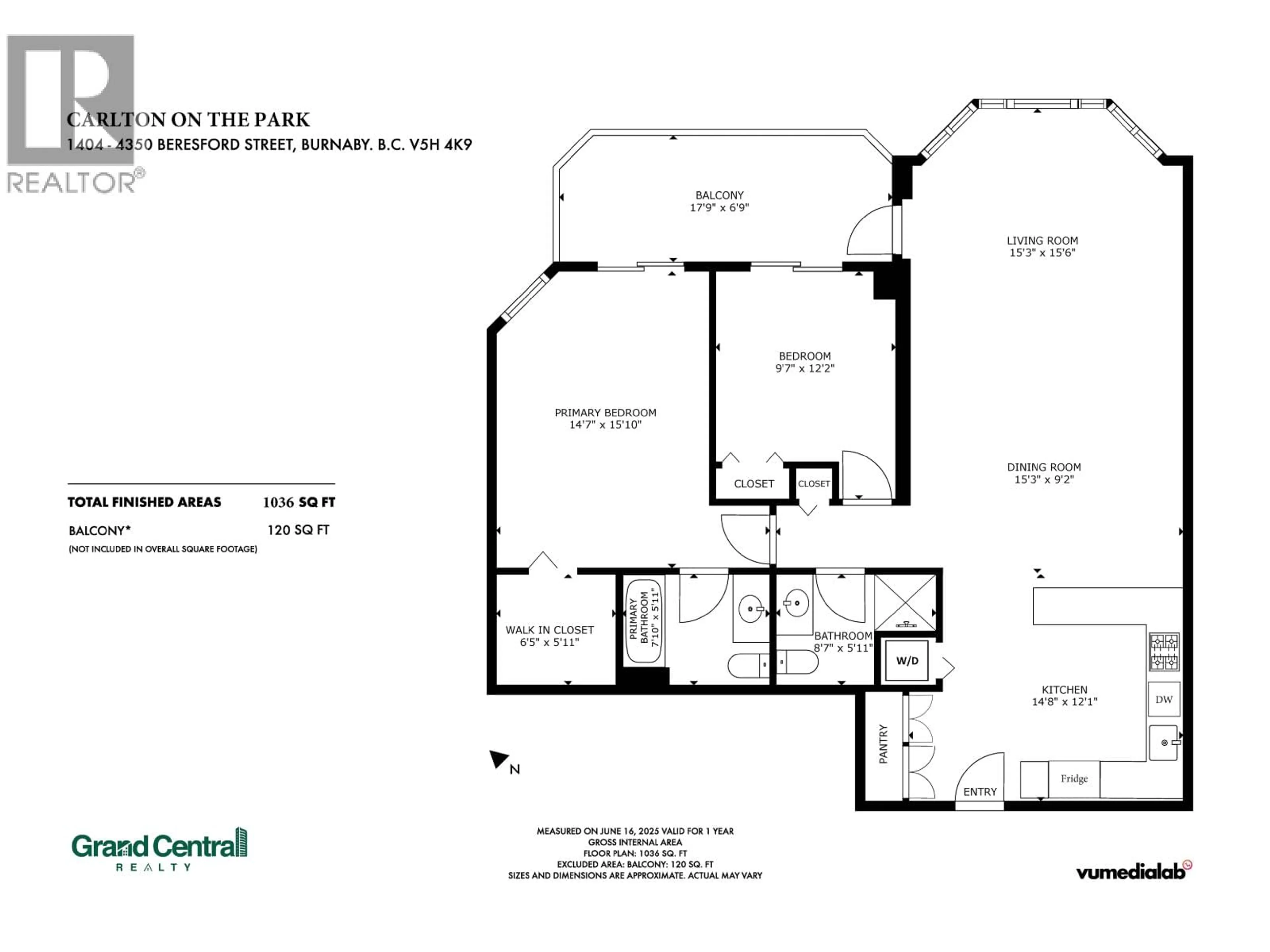 Floor plan for 1404 - 4350 BERESFORD STREET, Burnaby British Columbia V5H4K9