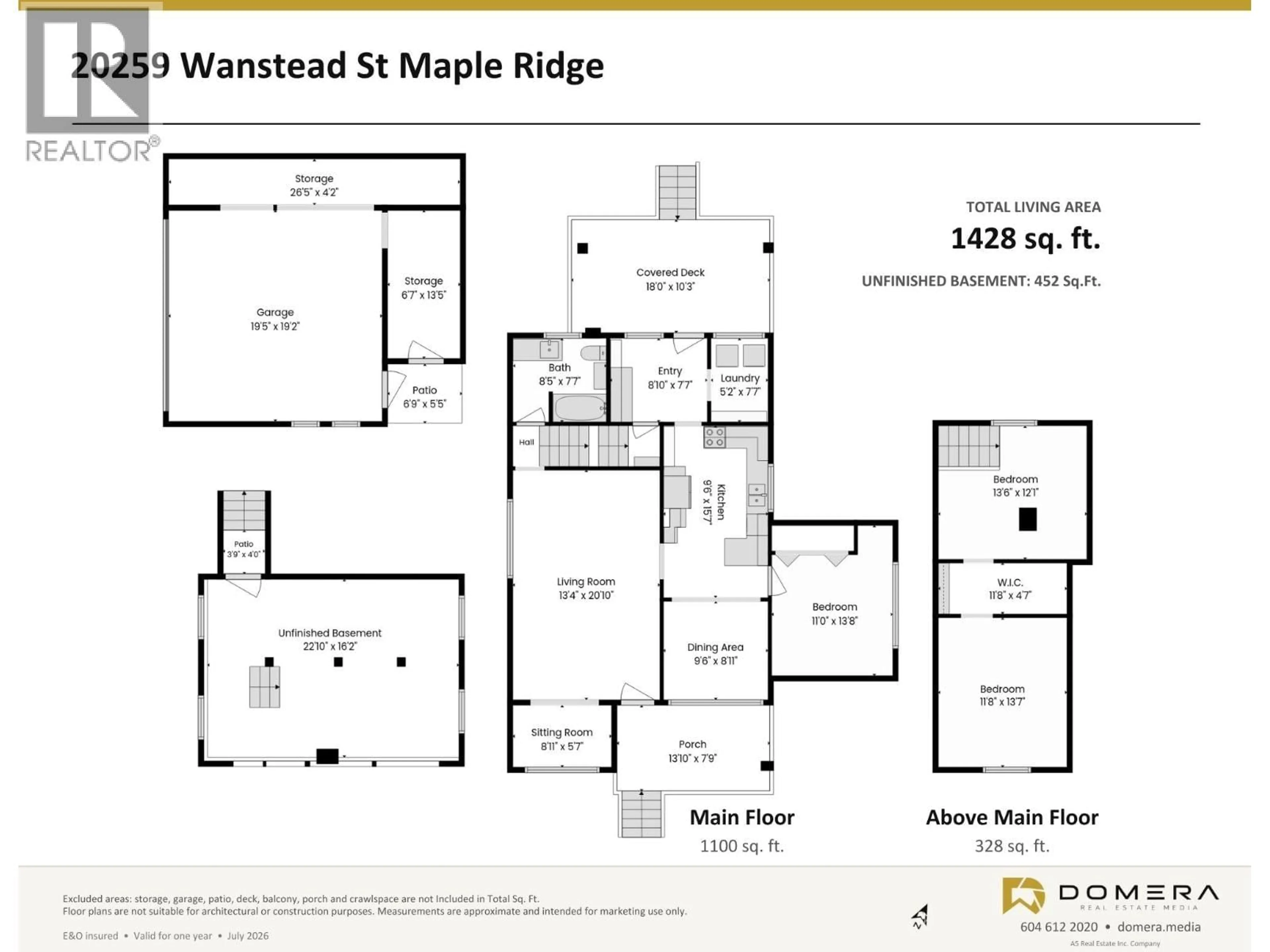 Floor plan for 20259 WANSTEAD STREET, Maple Ridge British Columbia V2X1J2