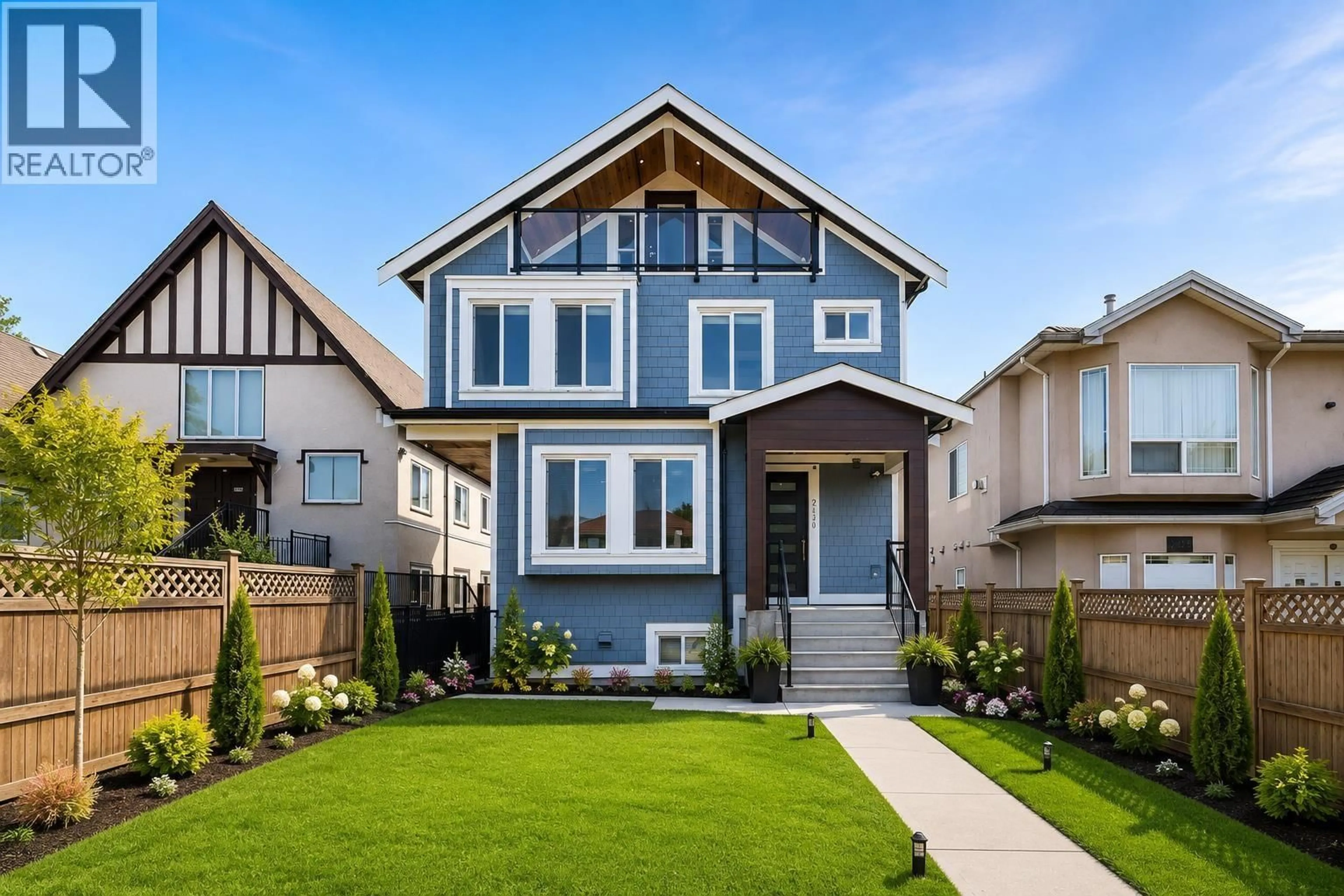 Home with vinyl exterior material, street for 1 - 2430 41 STREET, Vancouver British Columbia V5R2W4