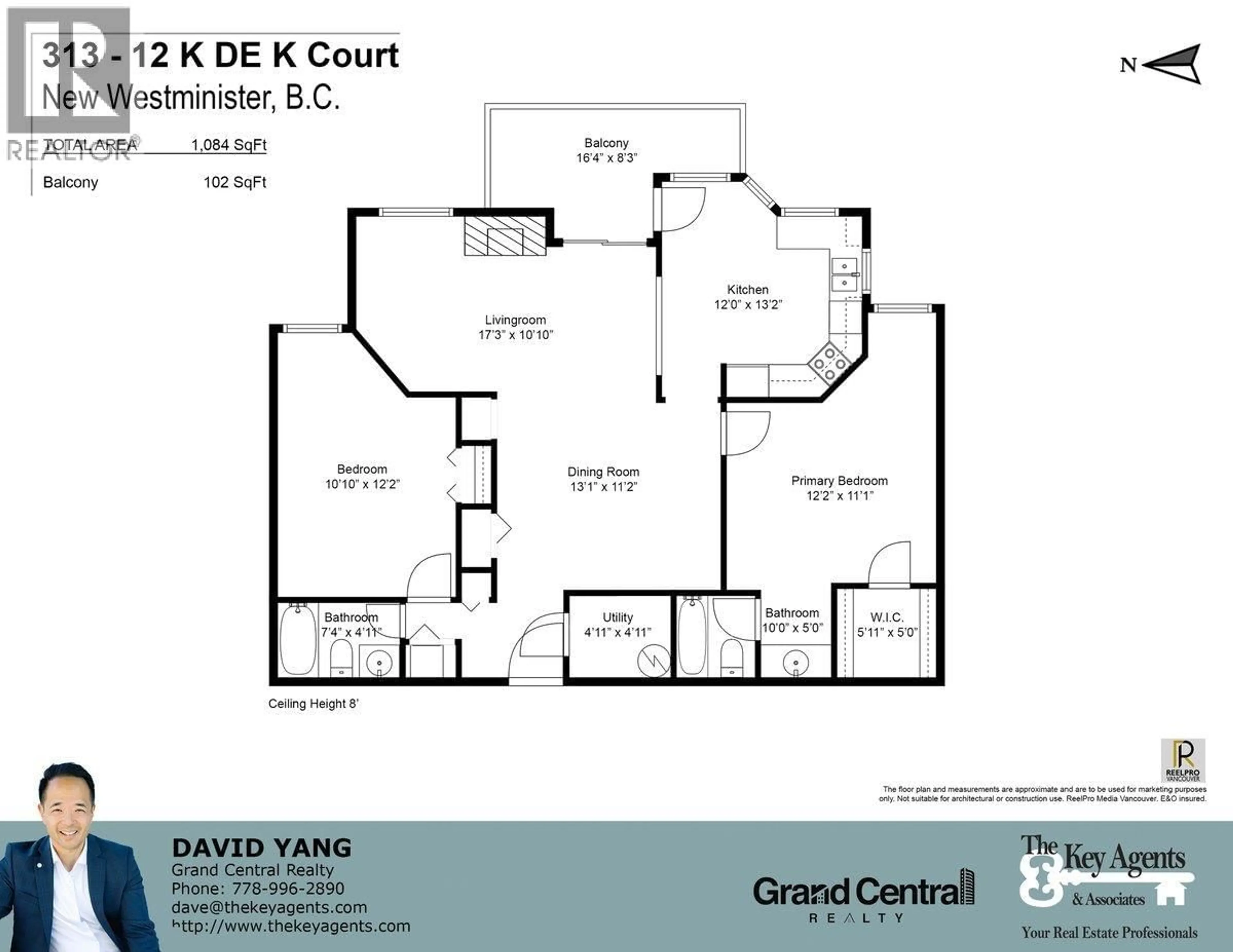 Floor plan for 313 - 12 K DE K COURT, New Westminster British Columbia V3M6C5
