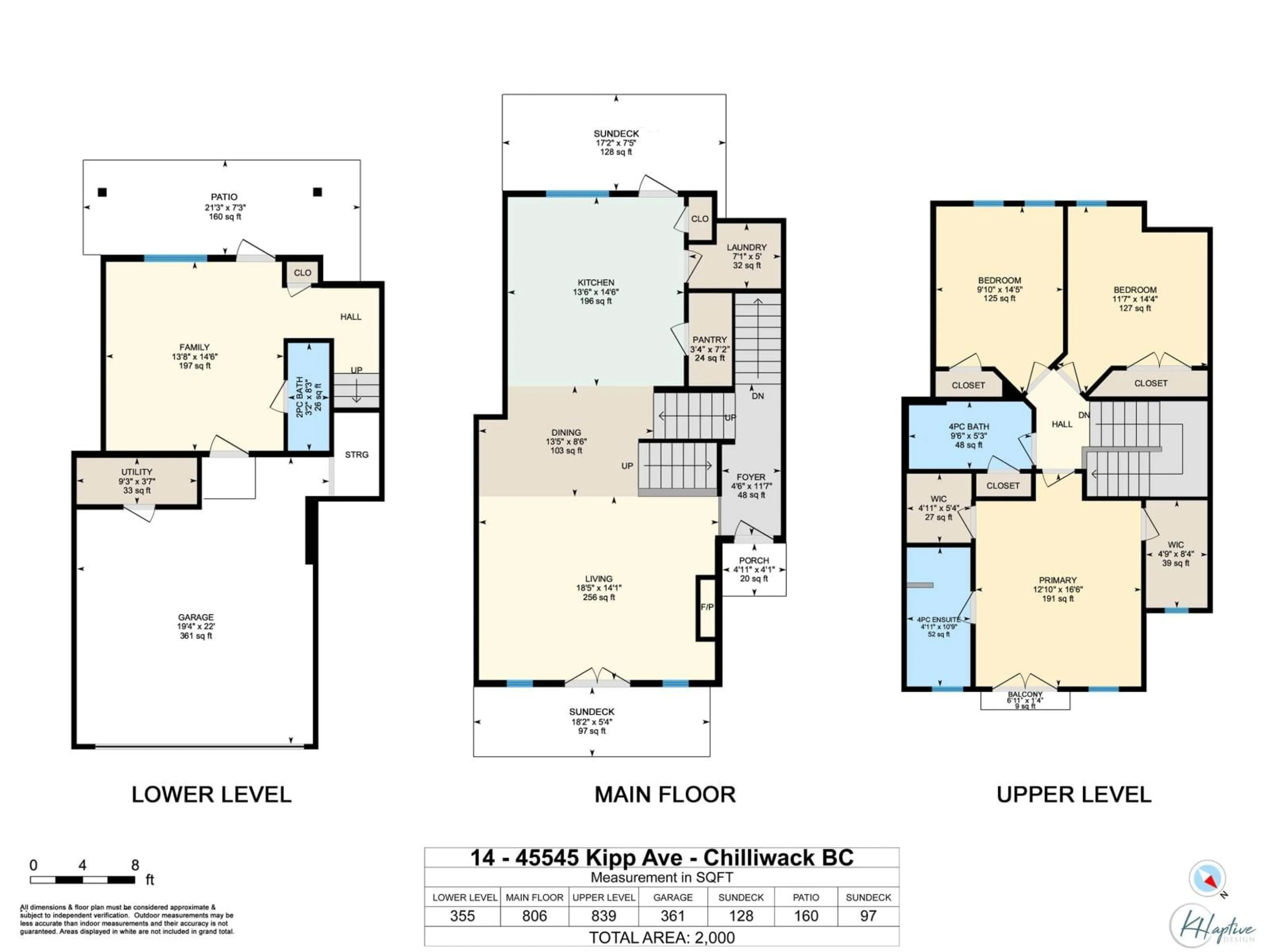 Floor plan for 14 - 45545 KIPP AVENUE, Chilliwack British Columbia V2P0H5