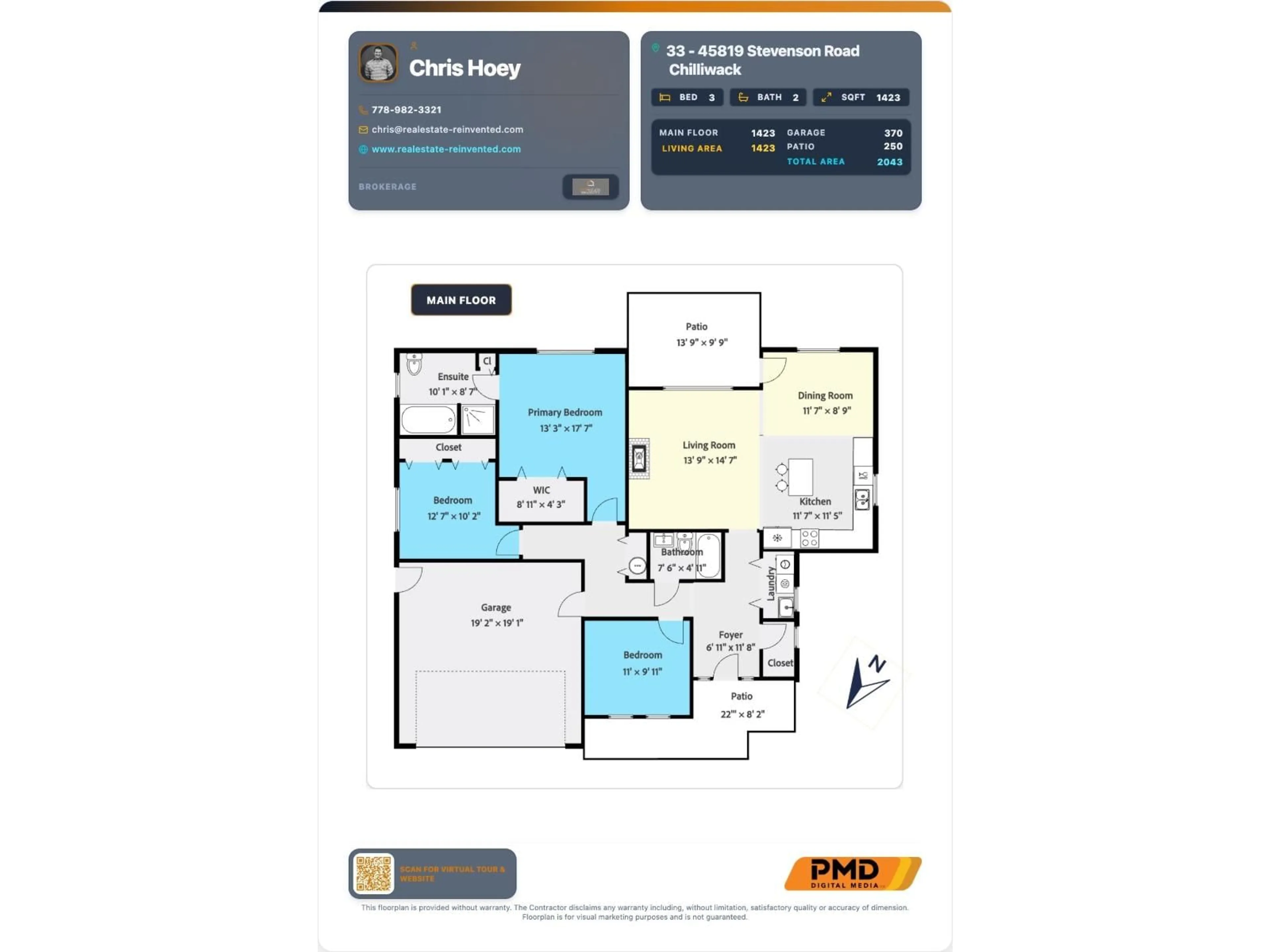 Floor plan for 33 - 45819 STEVENSON ROAD, Chilliwack British Columbia V2R5T4