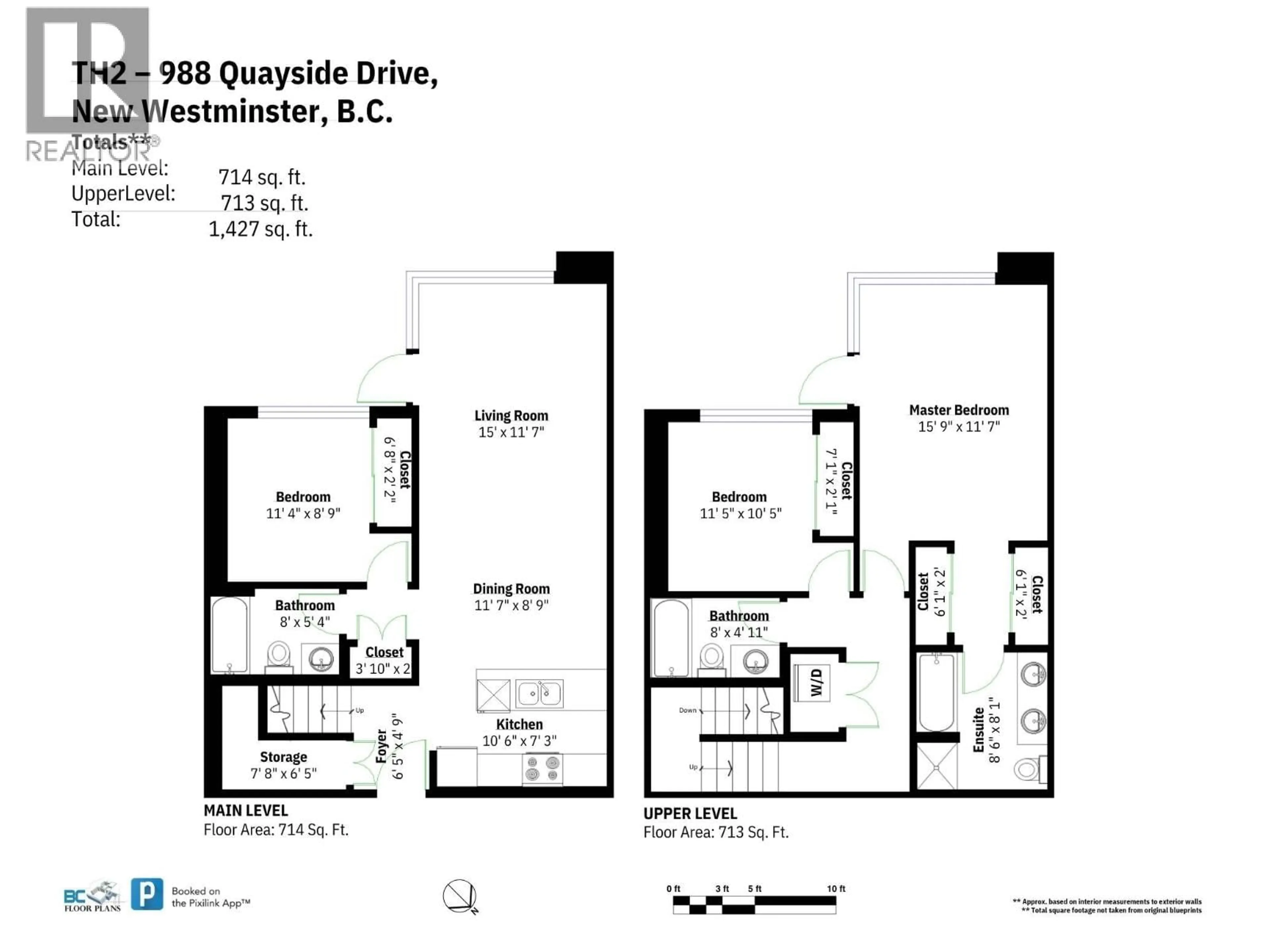 Floor plan for TH2 - 988 QUAYSIDE DRIVE, New Westminster British Columbia V3M0L5