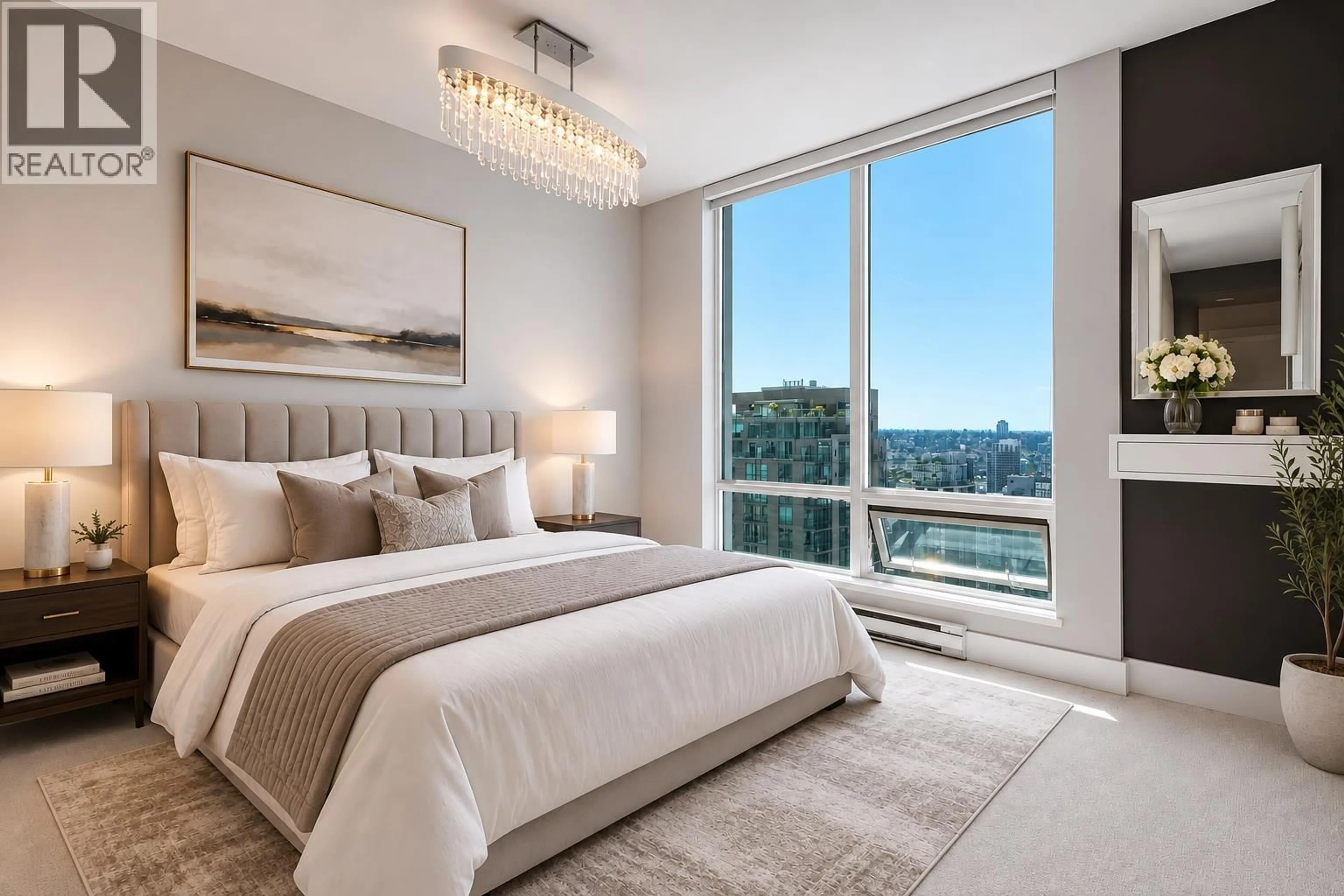 Bedroom with bed, unknown for 2905 - 535 SMITHE STREET, Vancouver British Columbia V6B0H2