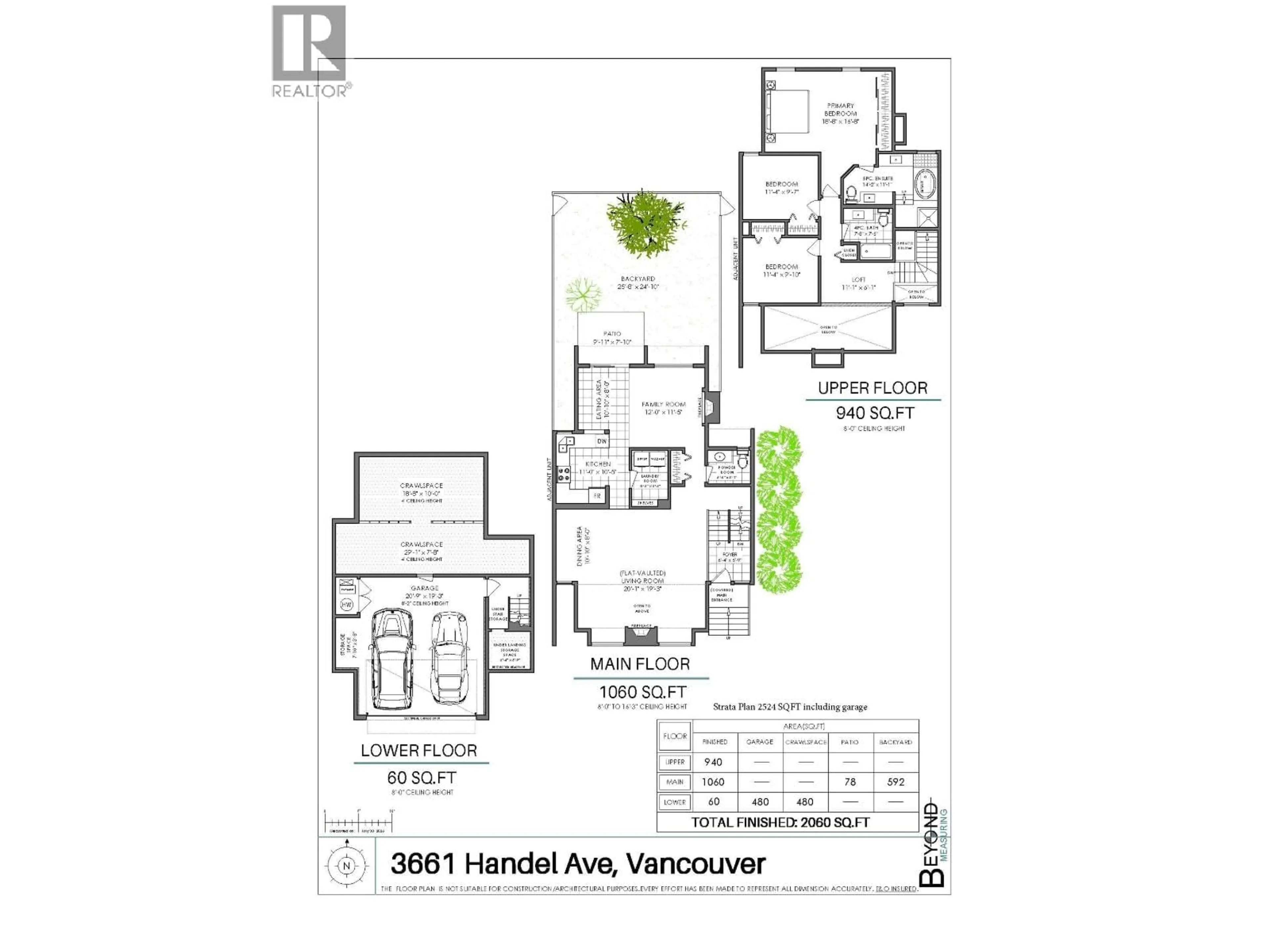 Floor plan for 3661 HANDEL AVENUE, Vancouver British Columbia V5S4G7
