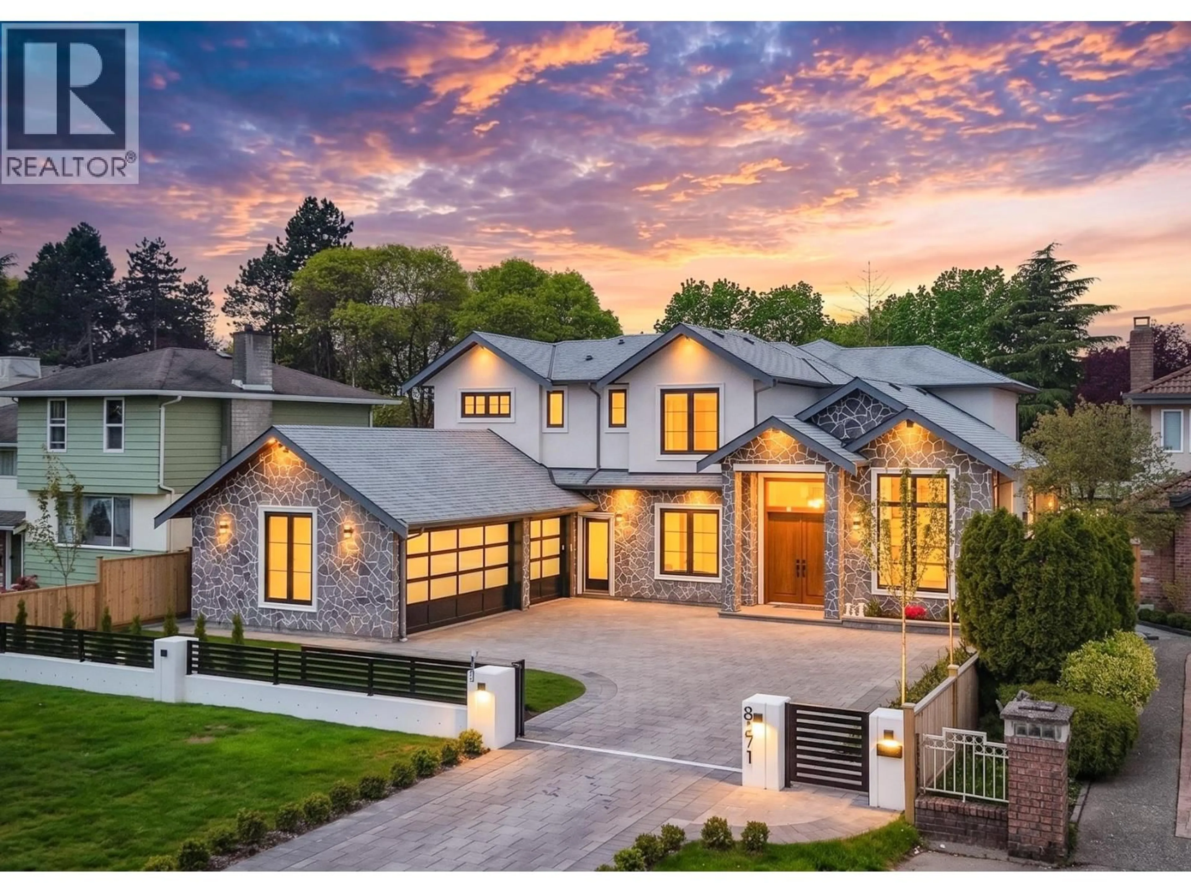 Home with brick exterior material, mountain view for 8271 MINLER ROAD, Richmond British Columbia V7C3T8