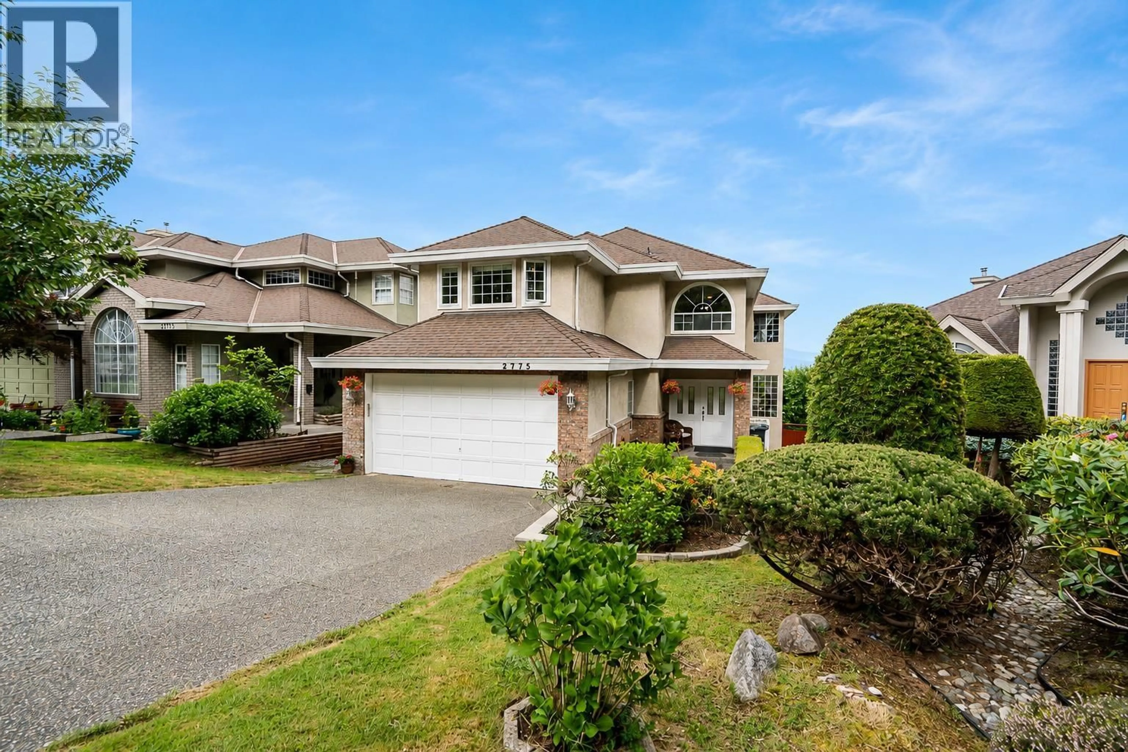 A pic from outside/outdoor area/front of a property/back of a property/a pic from drone, street for 2775 NADINA DRIVE, Coquitlam British Columbia V3C6A5