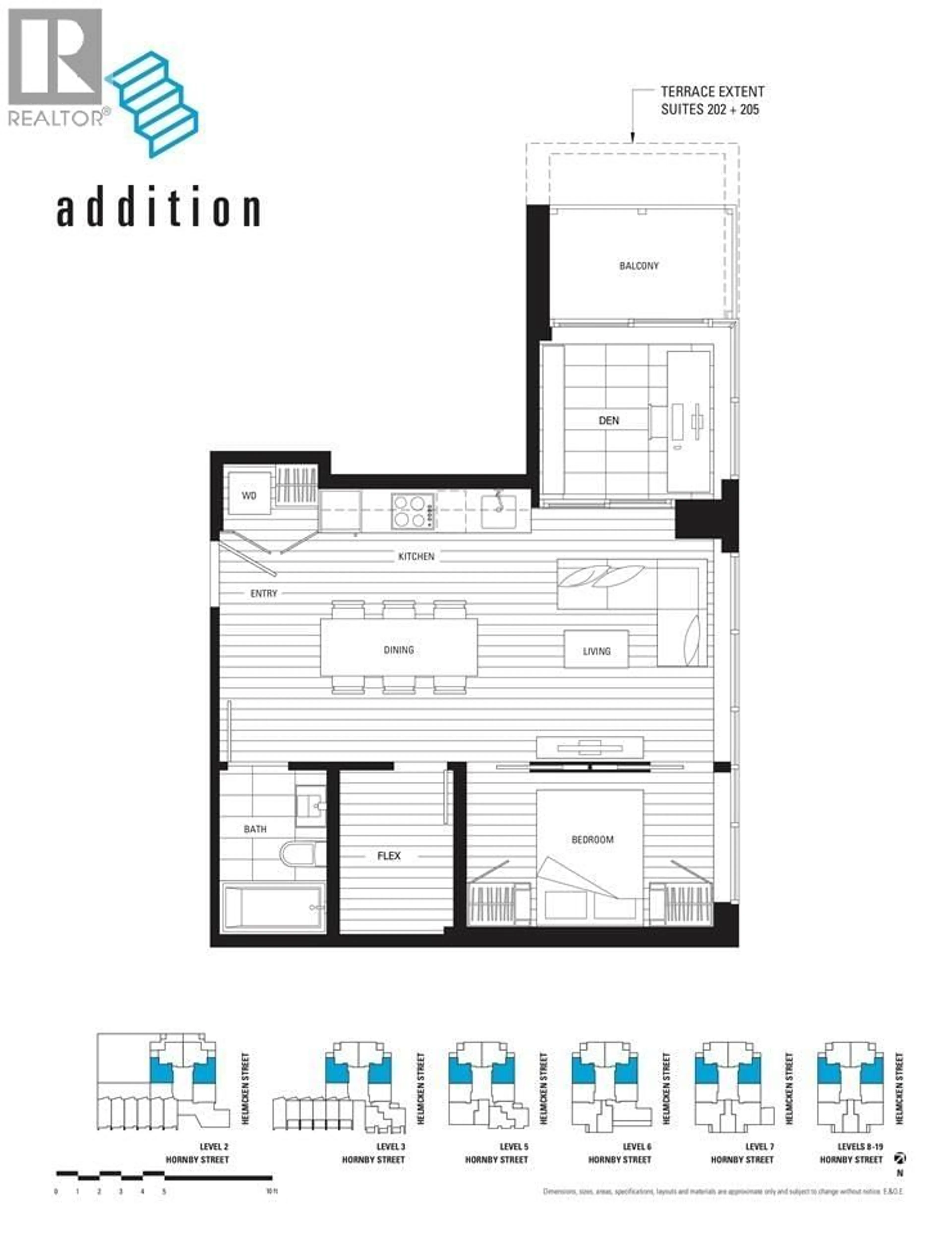 Floor plan for 507 - 1133 HORNBY STREET, Vancouver British Columbia V6Z1W1