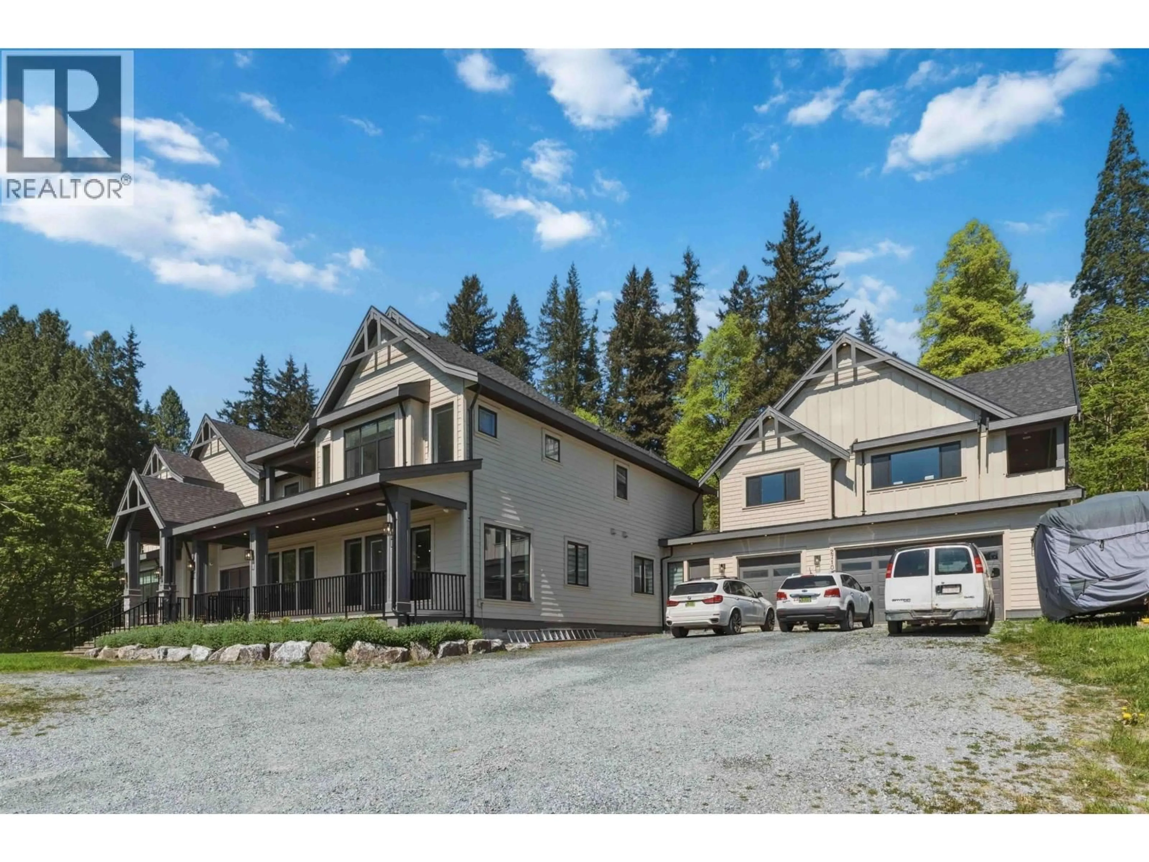 A pic from outside/outdoor area/front of a property/back of a property/a pic from drone, mountain view for 27107 RIVER ROAD, Maple Ridge British Columbia V2W1M4