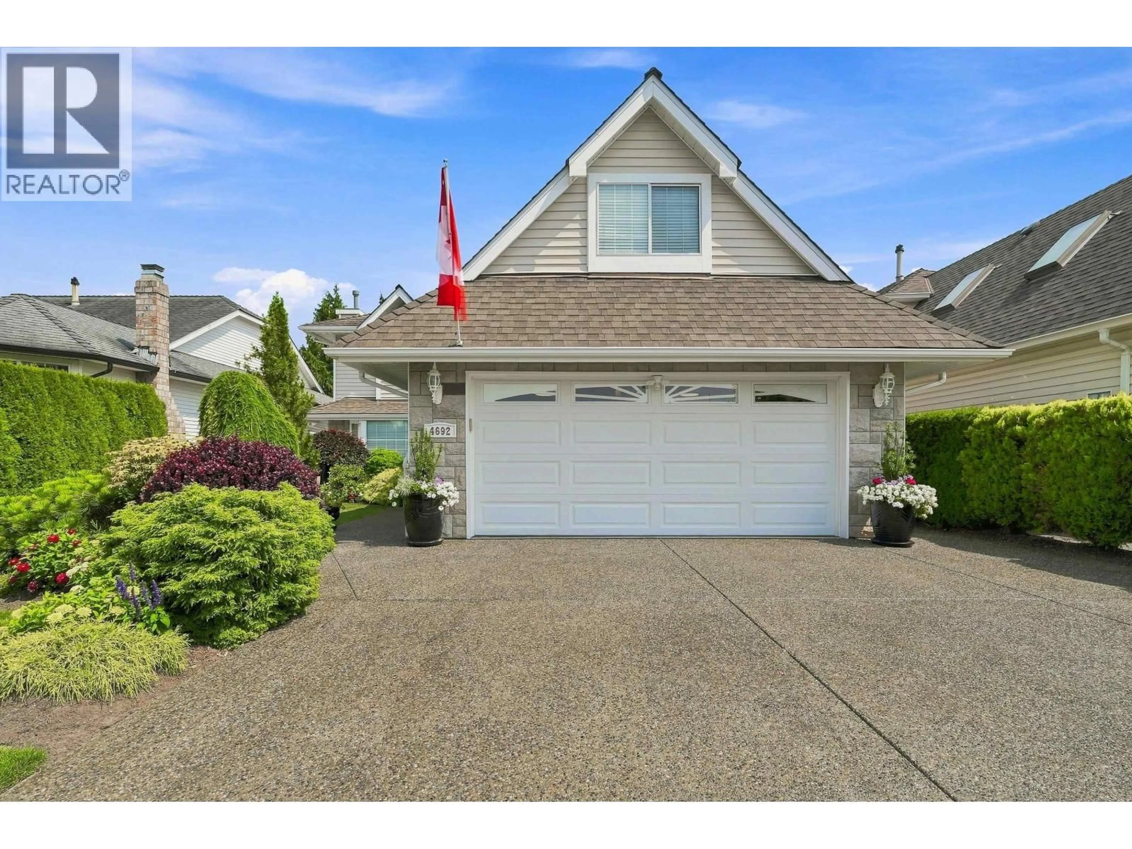 Home with vinyl exterior material, street for 4692 55A STREET, Ladner British Columbia V4K4H2
