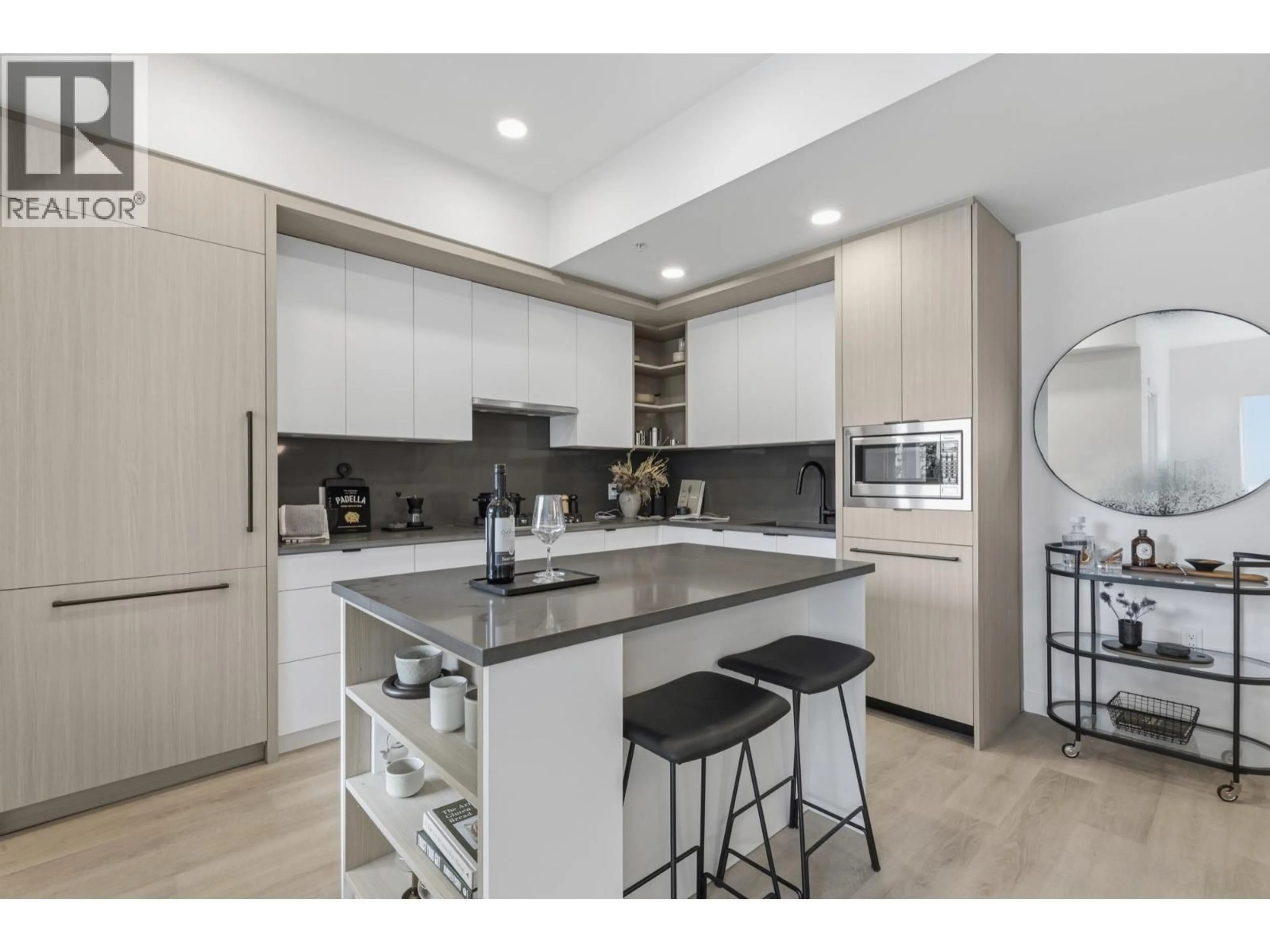 Contemporary kitchen, ceramic/tile floor for 107 - 2268 BROADWAY, Vancouver British Columbia V5N0L2