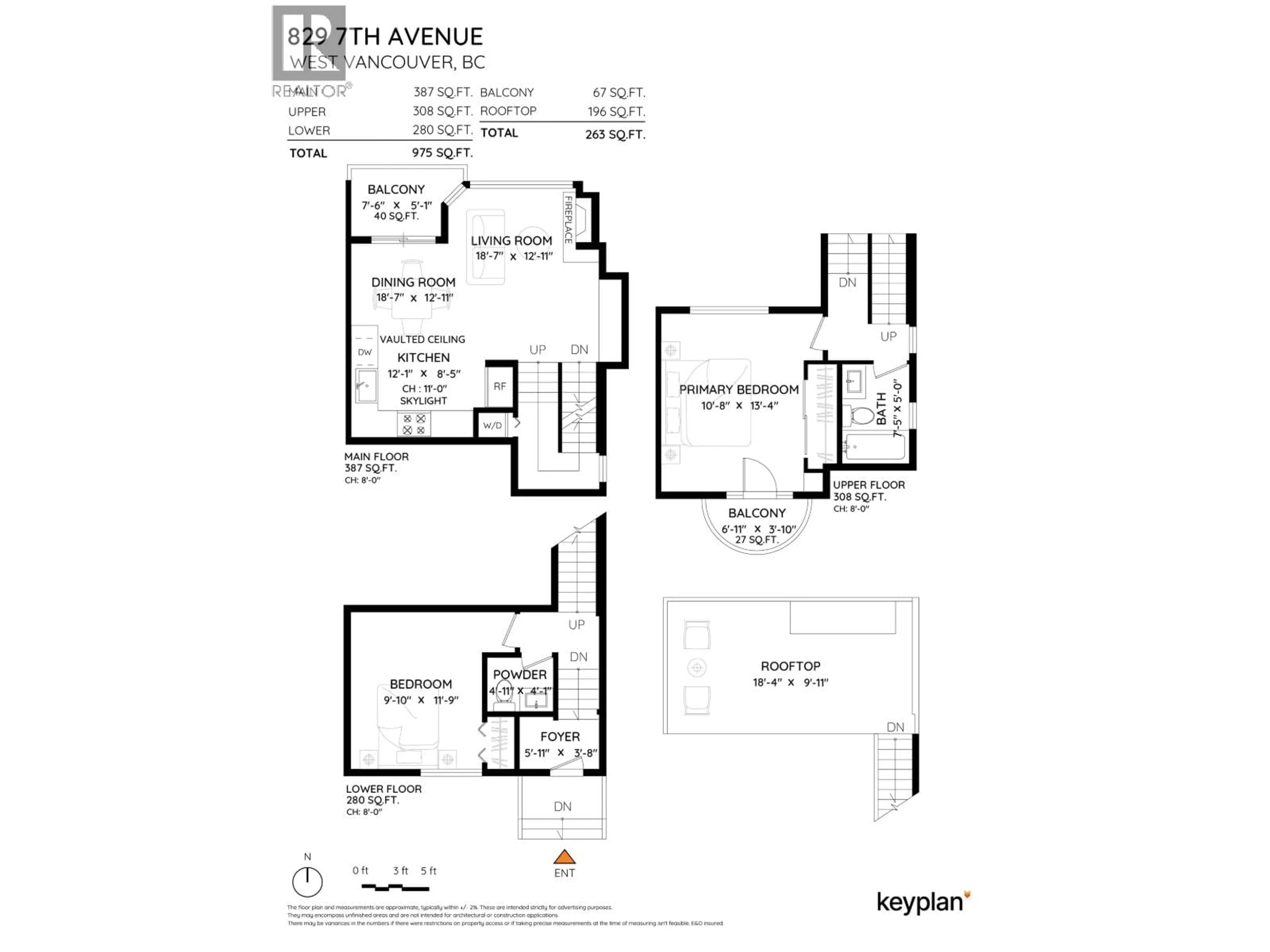 Floor plan for 829 7TH AVENUE, Vancouver British Columbia V5Z1C2