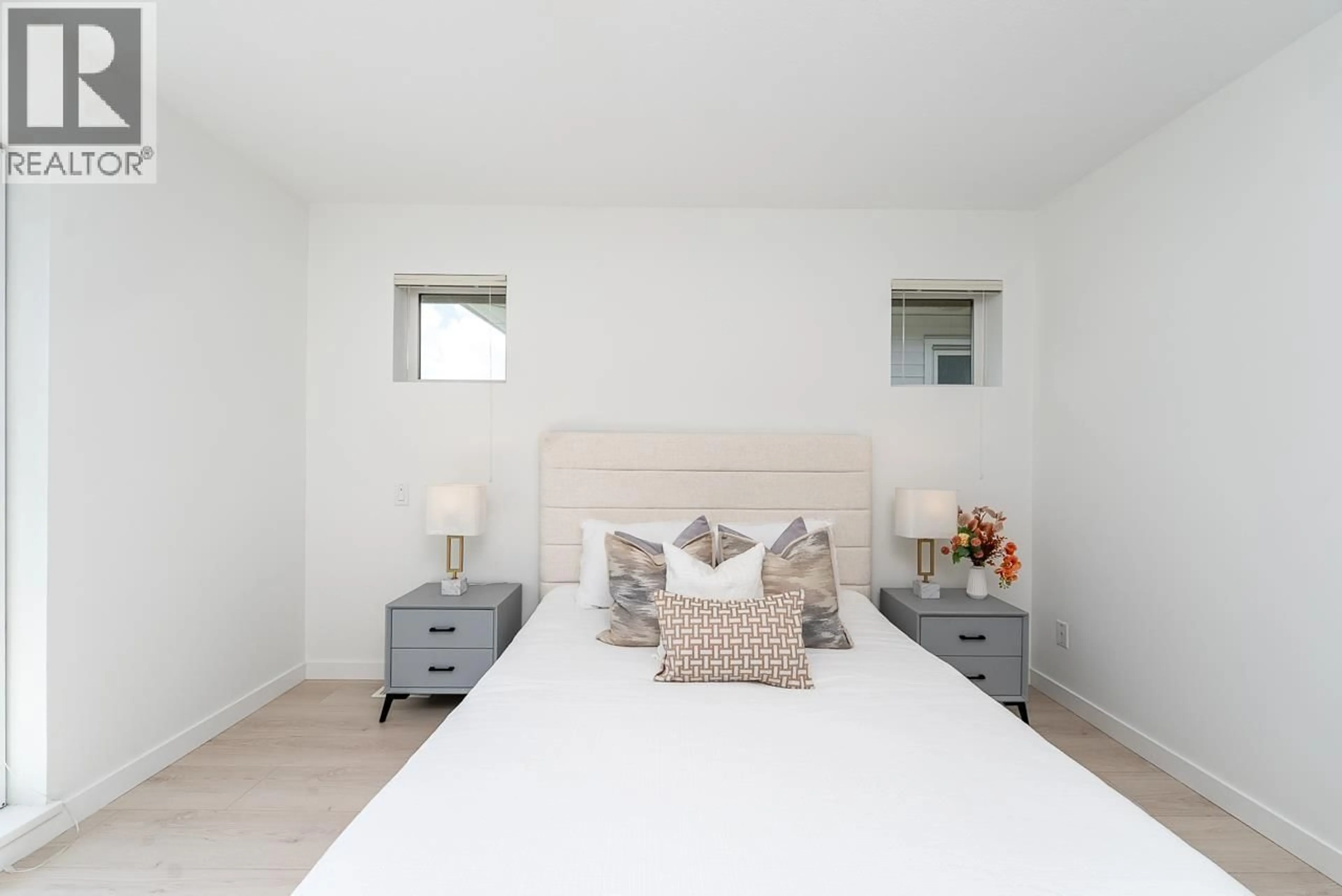 Bedroom with bed, wood/laminate floor for 3187 KENT AVENUE NORTH, Vancouver British Columbia V5S4Y1