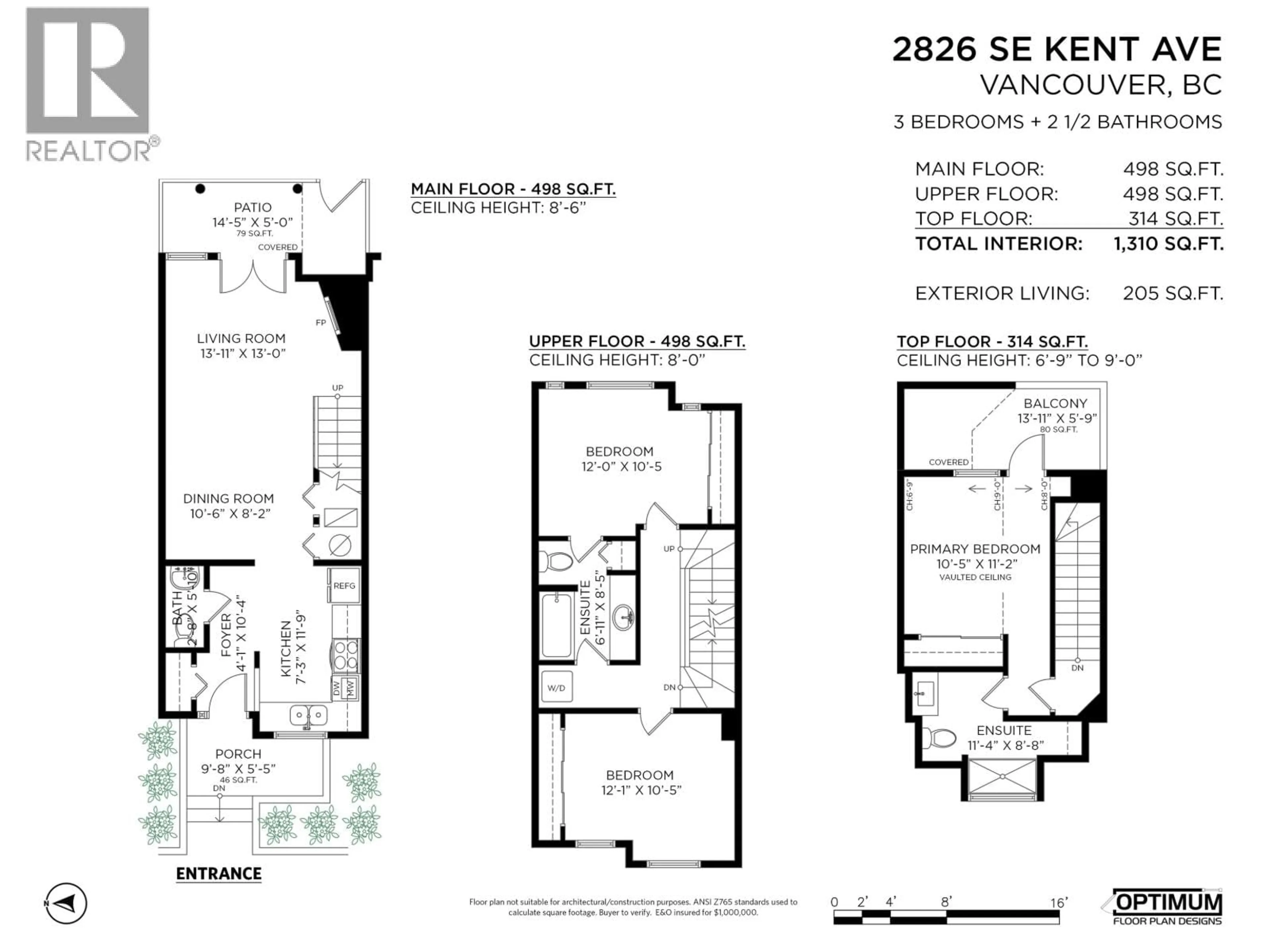Floor plan for 2826 KENT AVENUE, Vancouver British Columbia V5S4T4