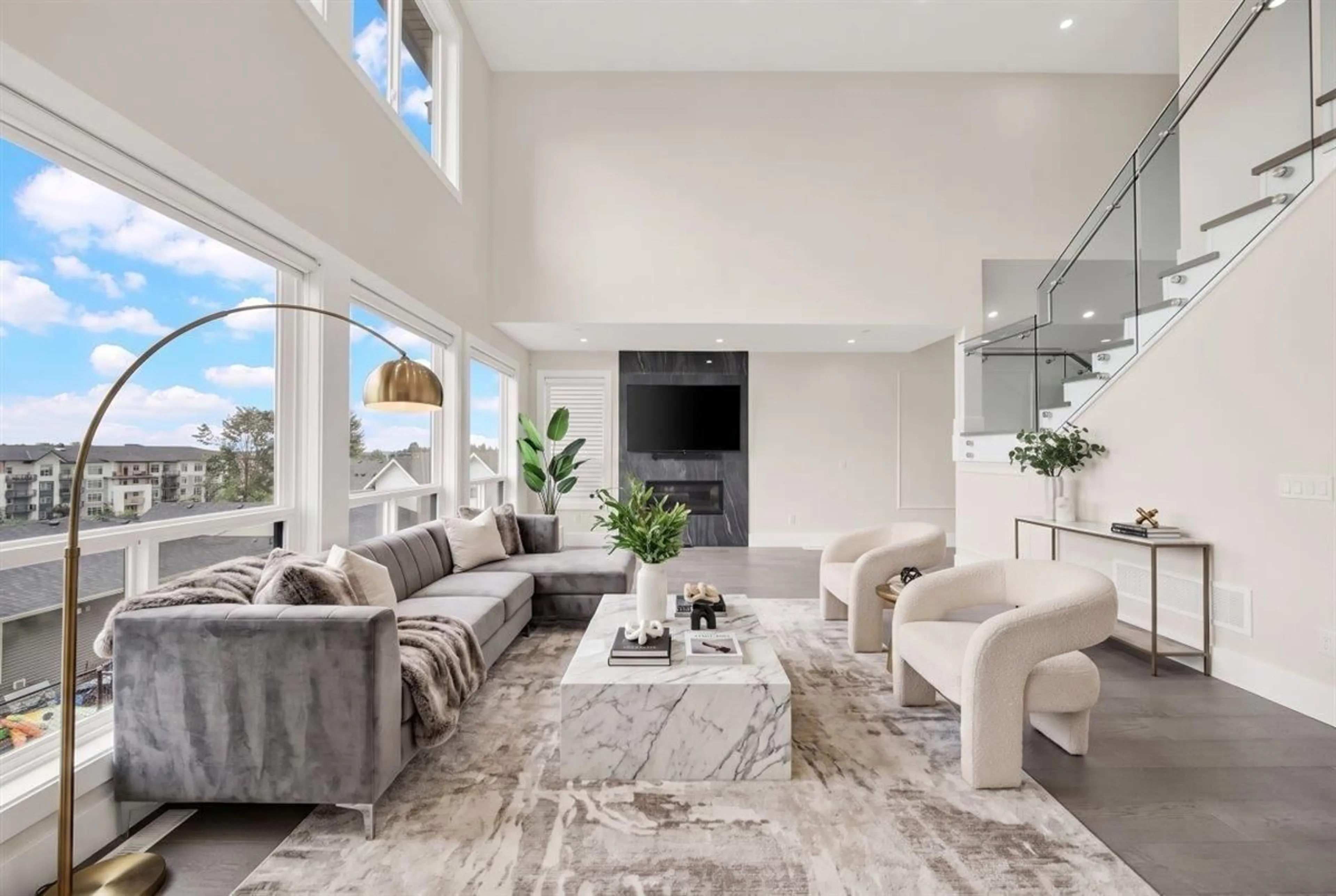 Living room with furniture, ceramic/tile floor for 33958 PARR AVENUE, Mission British Columbia V2V6B2